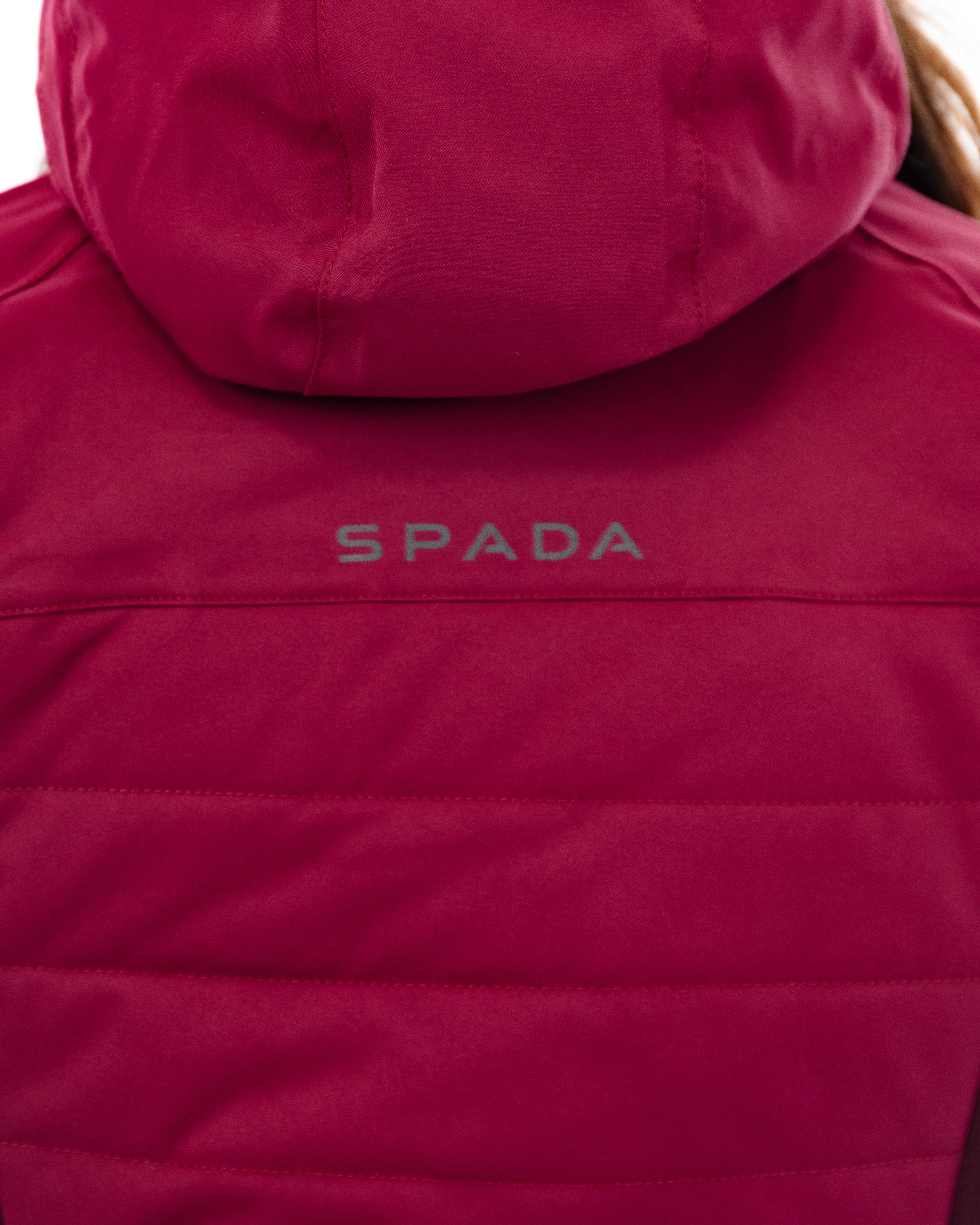 Bella Port Red Quilted Ladies Motorcycle Jacket - Image 5