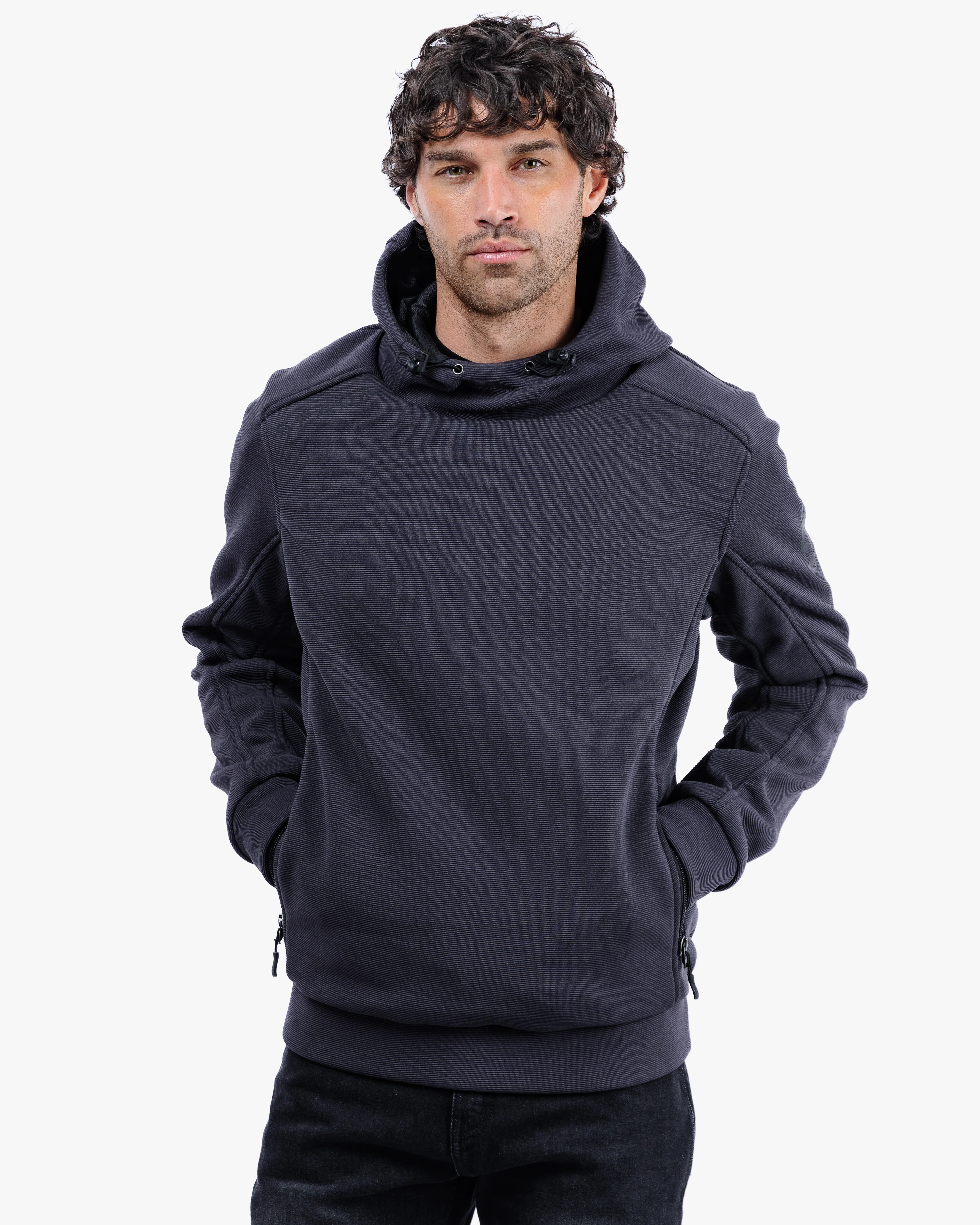 Blade Grey Turbulence Unisex Motorcycle Hoodie - Image 11
