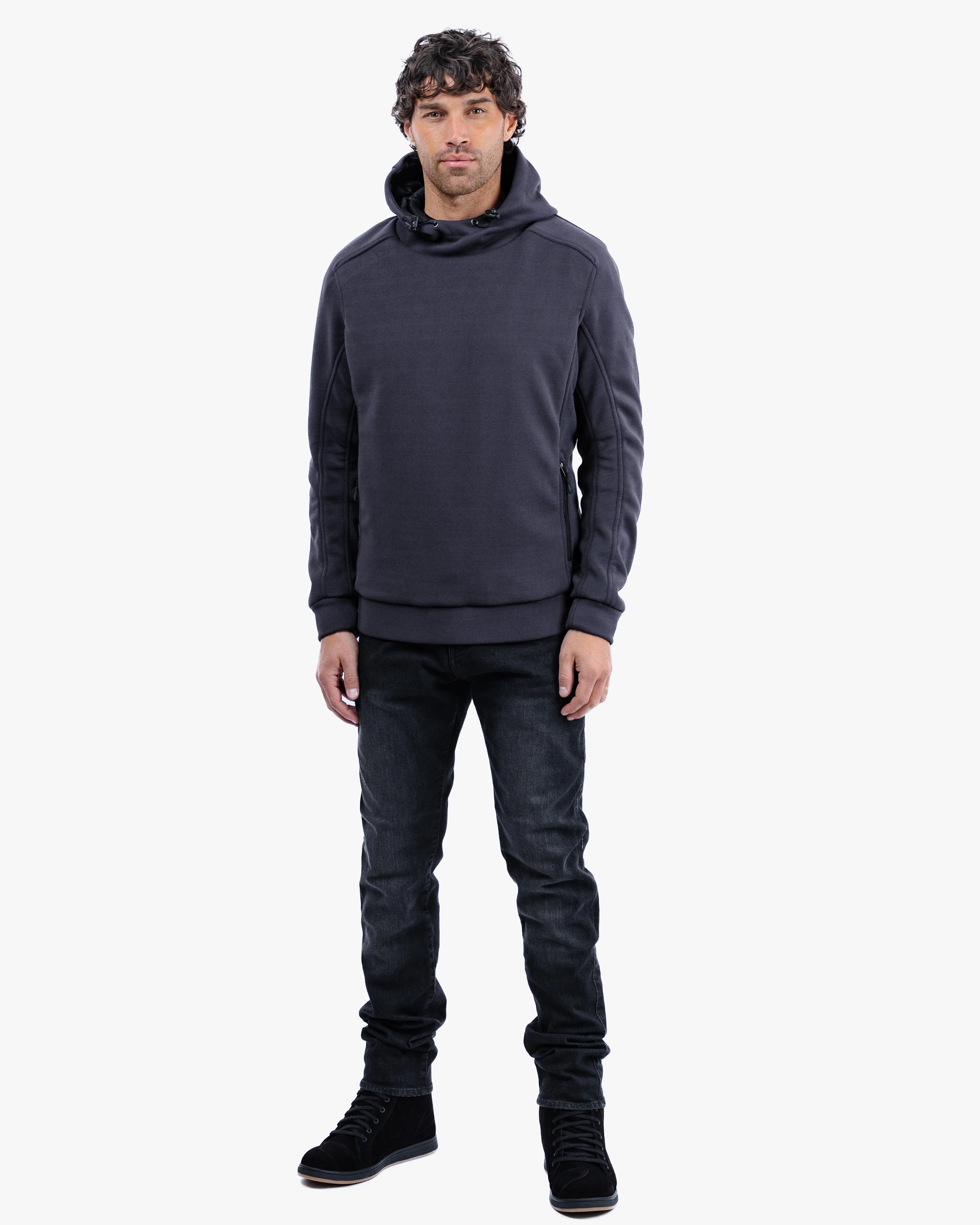 Blade Grey Turbulence Unisex Motorcycle Hoodie - Image 3