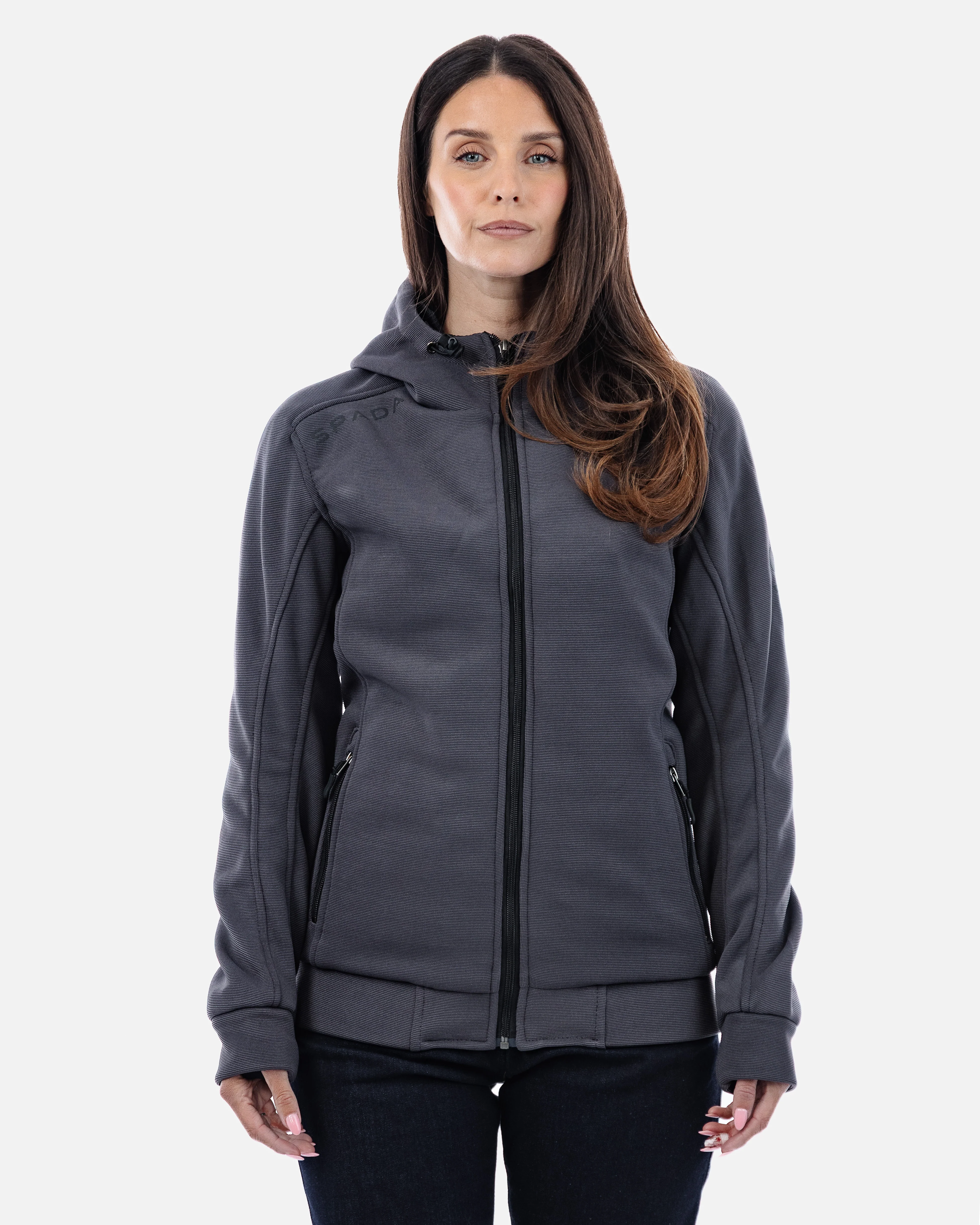 Blade Grey Turbulence Zip Up Motorcycle Hoodie - Image 4