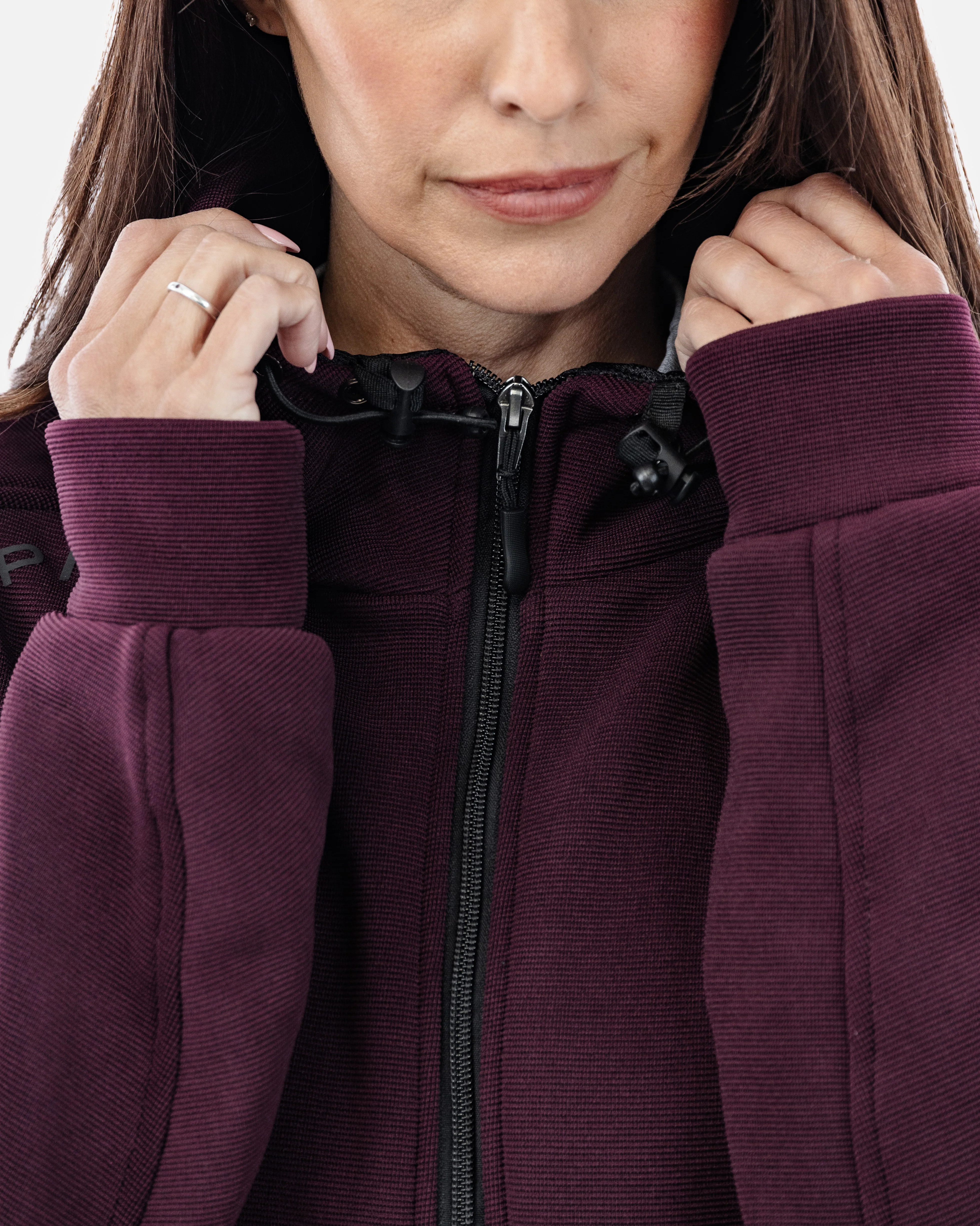 Blade Port Red Zip Up Motorcycle Hoodie - Image 4