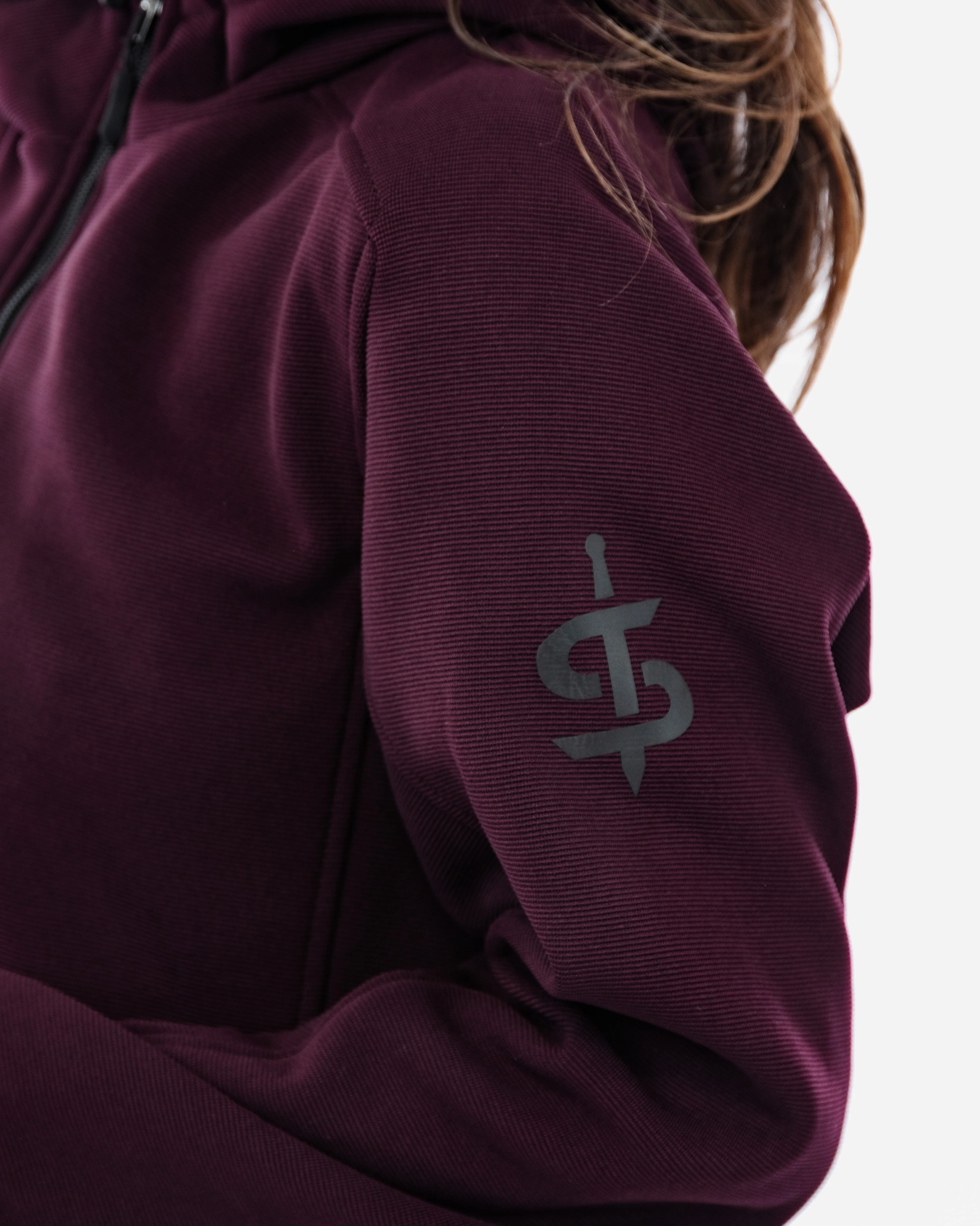 Blade Port Red Zip Up Motorcycle Hoodie - Image 6