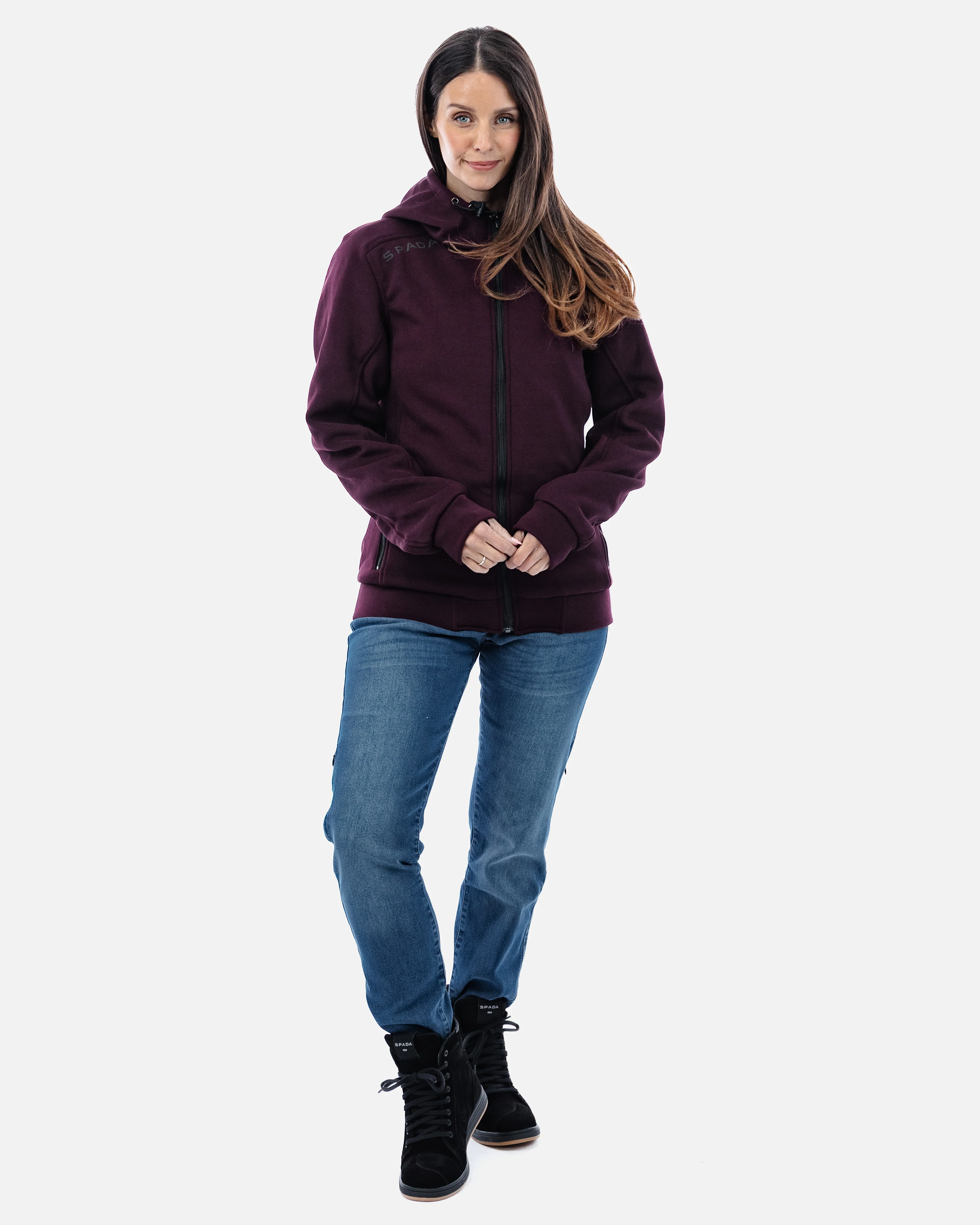 Blade Port Red Zip Up Motorcycle Hoodie - Image 8
