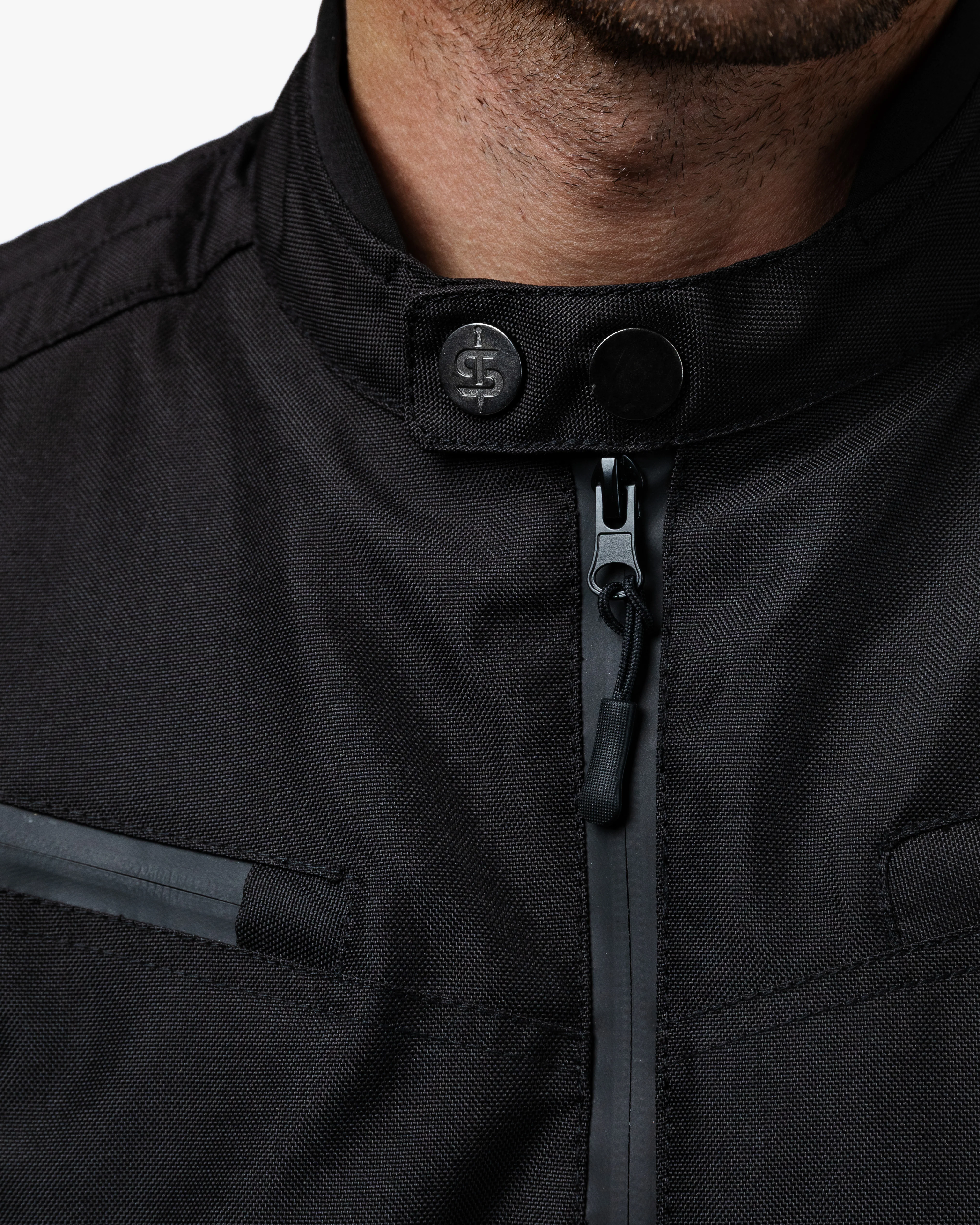 Cafe Flux Black Motorcycle Jacket - Image 13