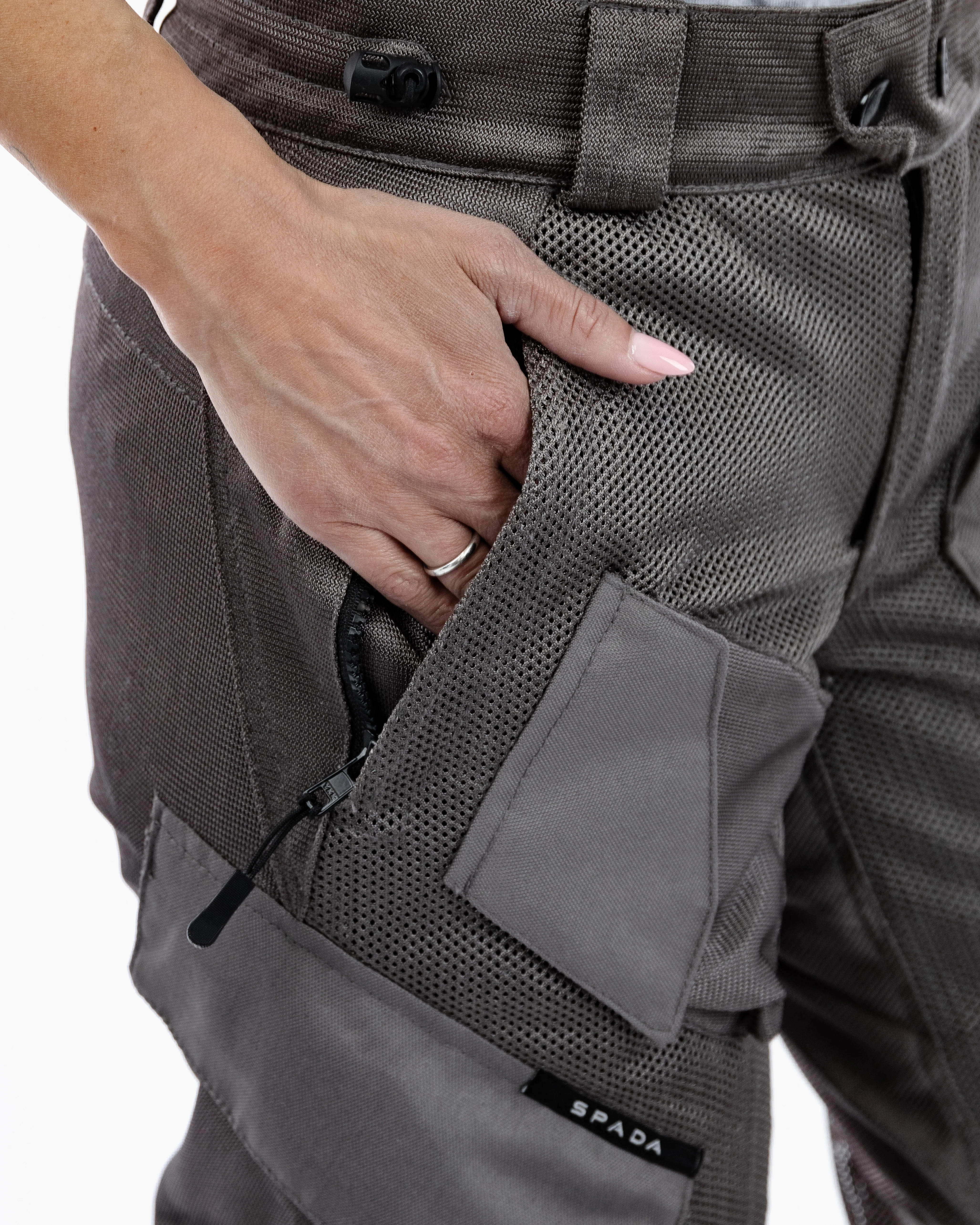 Combat Air Ultimate Grey Ventilated Motorcycle Trousers - Image 4