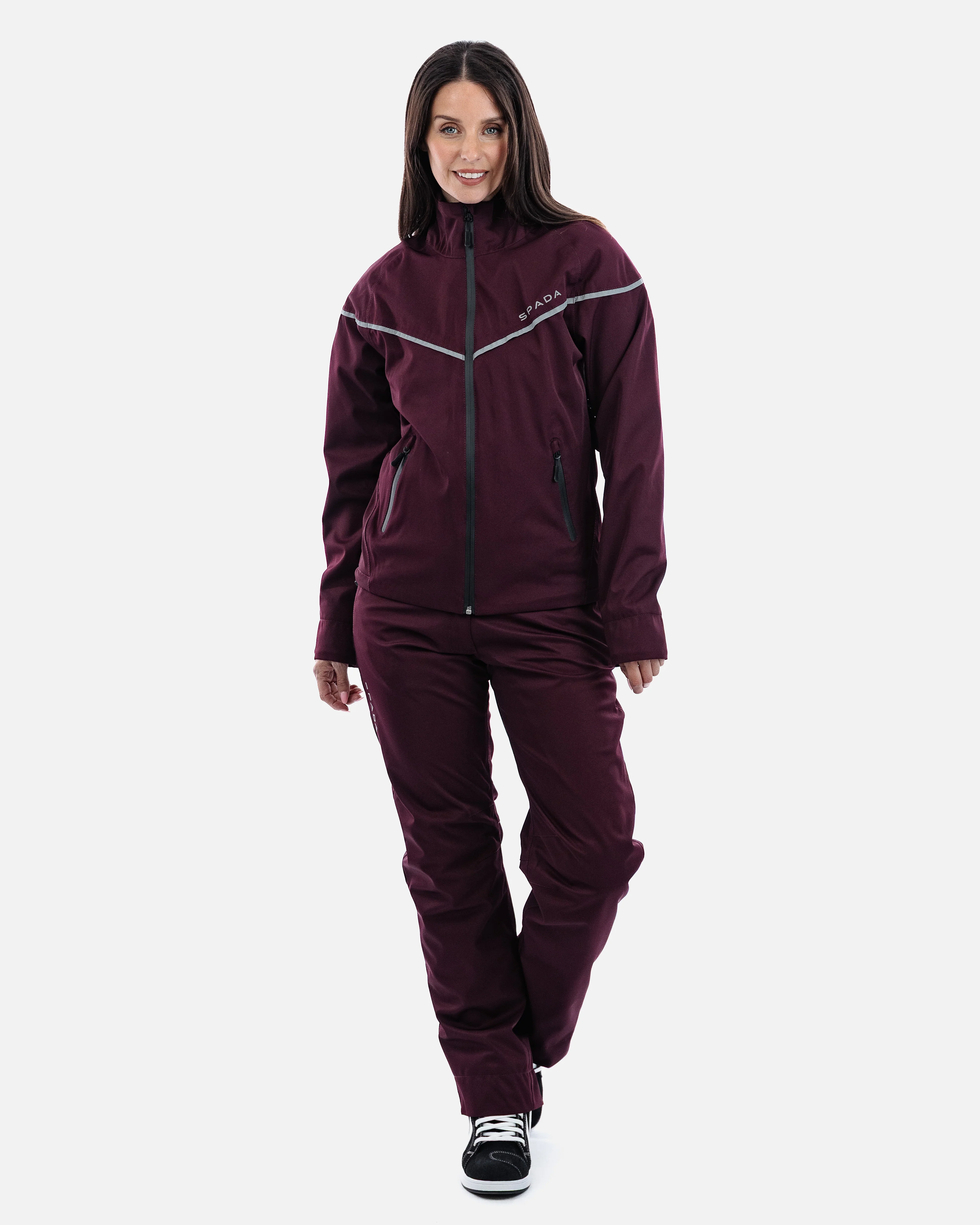 Dash Port Red Ladies Motorcycle Jacket - Image 12