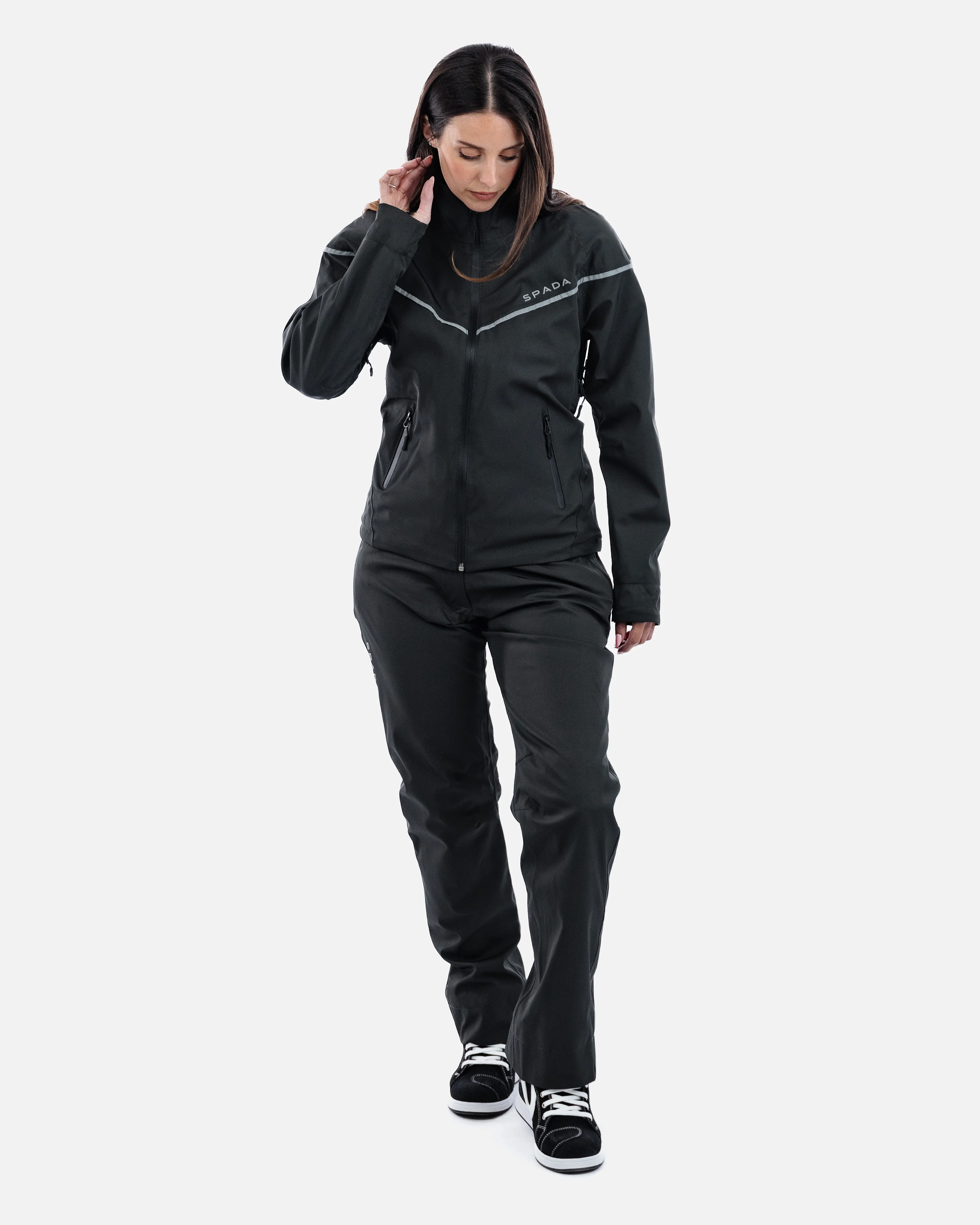 Dash Unexplored Grey Ladies Motorcycle Jacket - Image 5