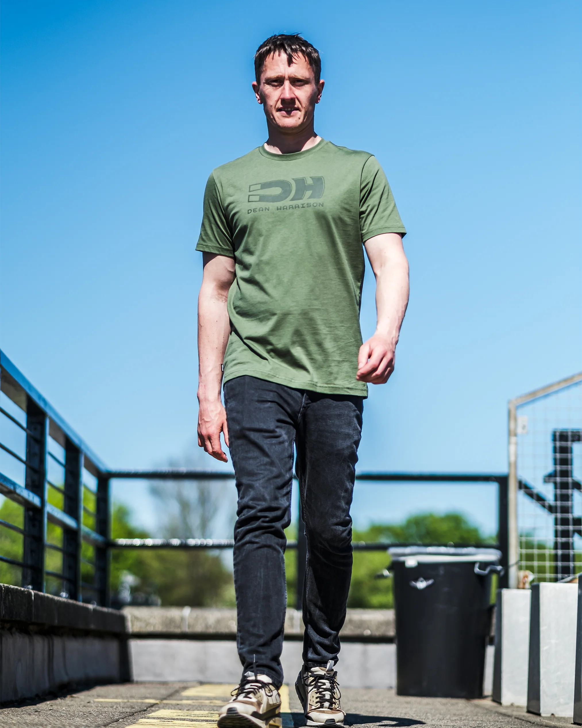 Dean Harrison DH1 Olive Green T-Shirt - Image 3