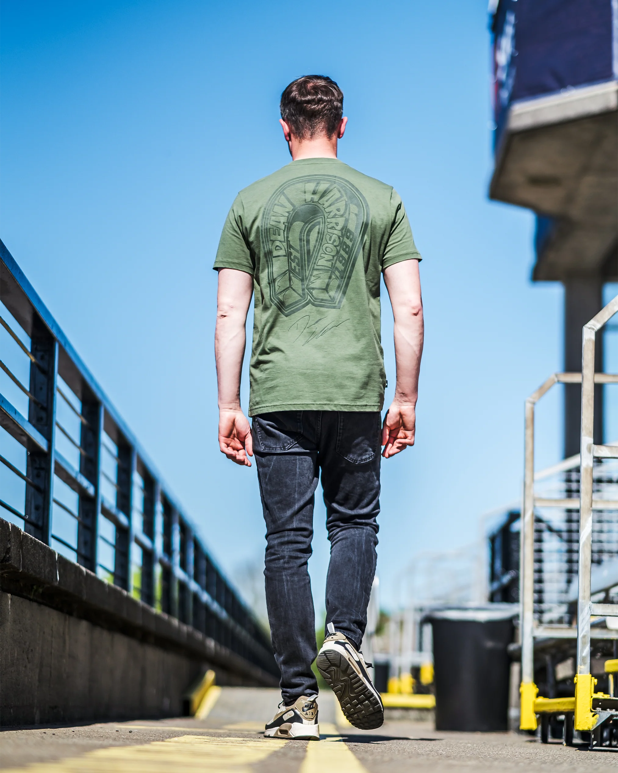 Dean Harrison DH1 Olive Green T-Shirt - Image 7