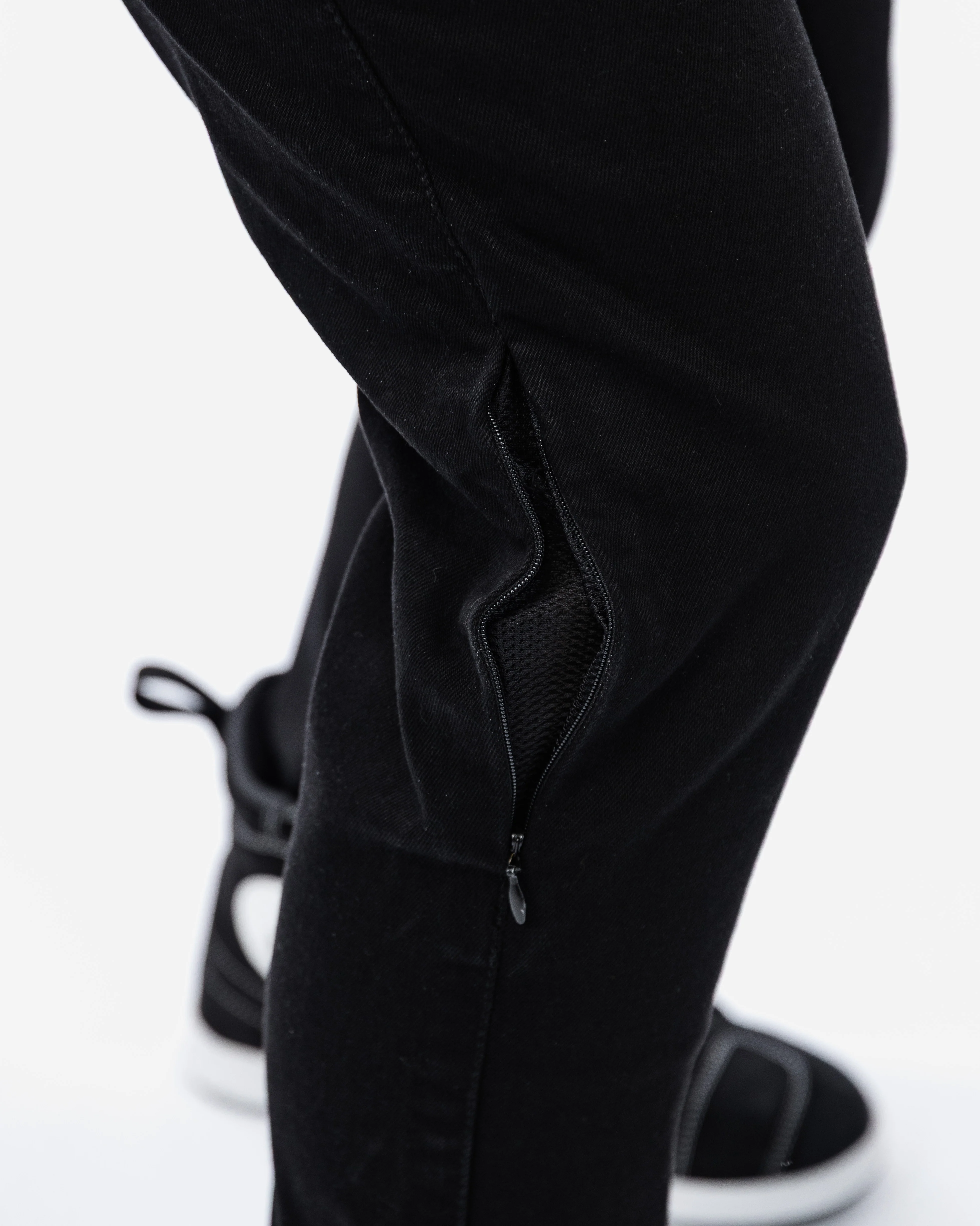 Drifter Ladies Solid Black Motorcycle Jeans - Image 6