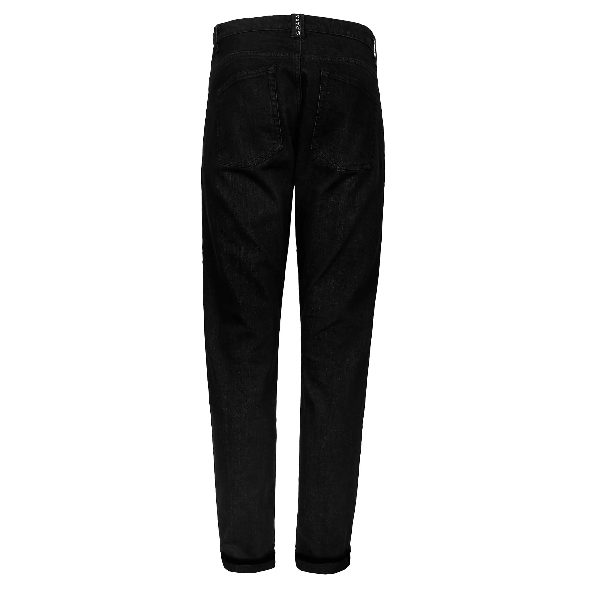 Drifter Mens Solid Black Motorcycle Jeans - Image 6