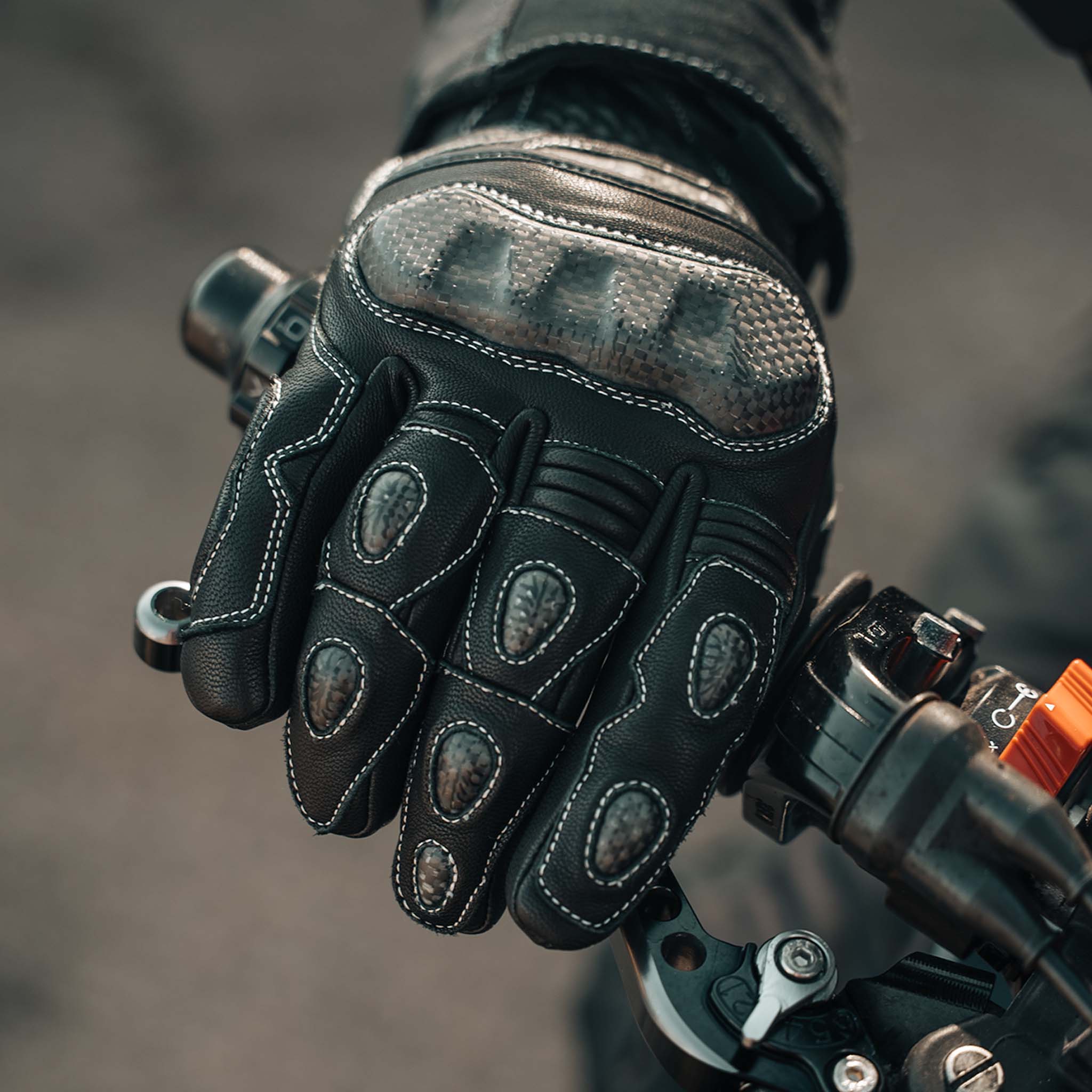 Enforcer Rev.2 Waterproof Black Motorcycle Gloves - Image 3