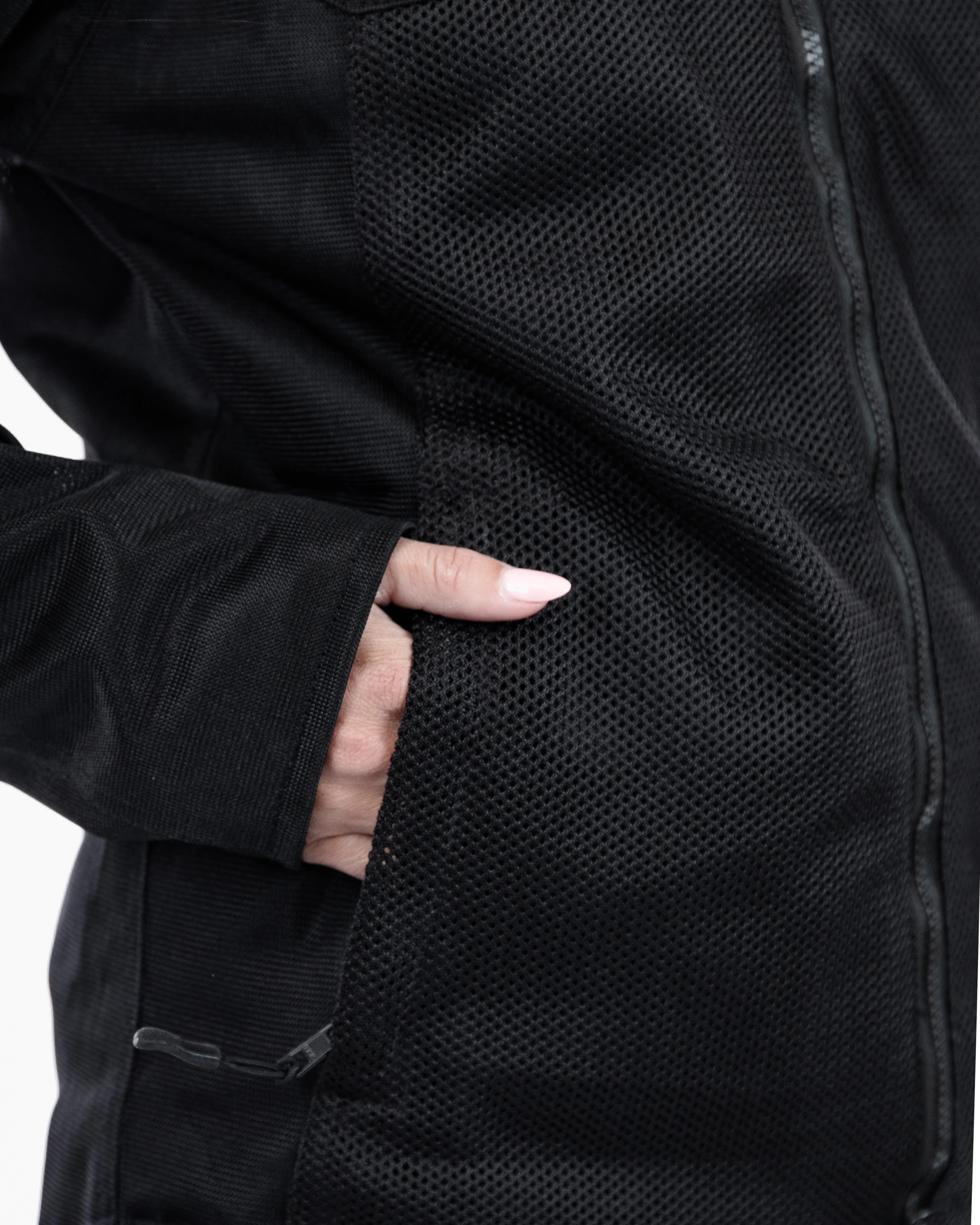 Hooded Air Black Ventilated Motorcycle Jacket - Image 14