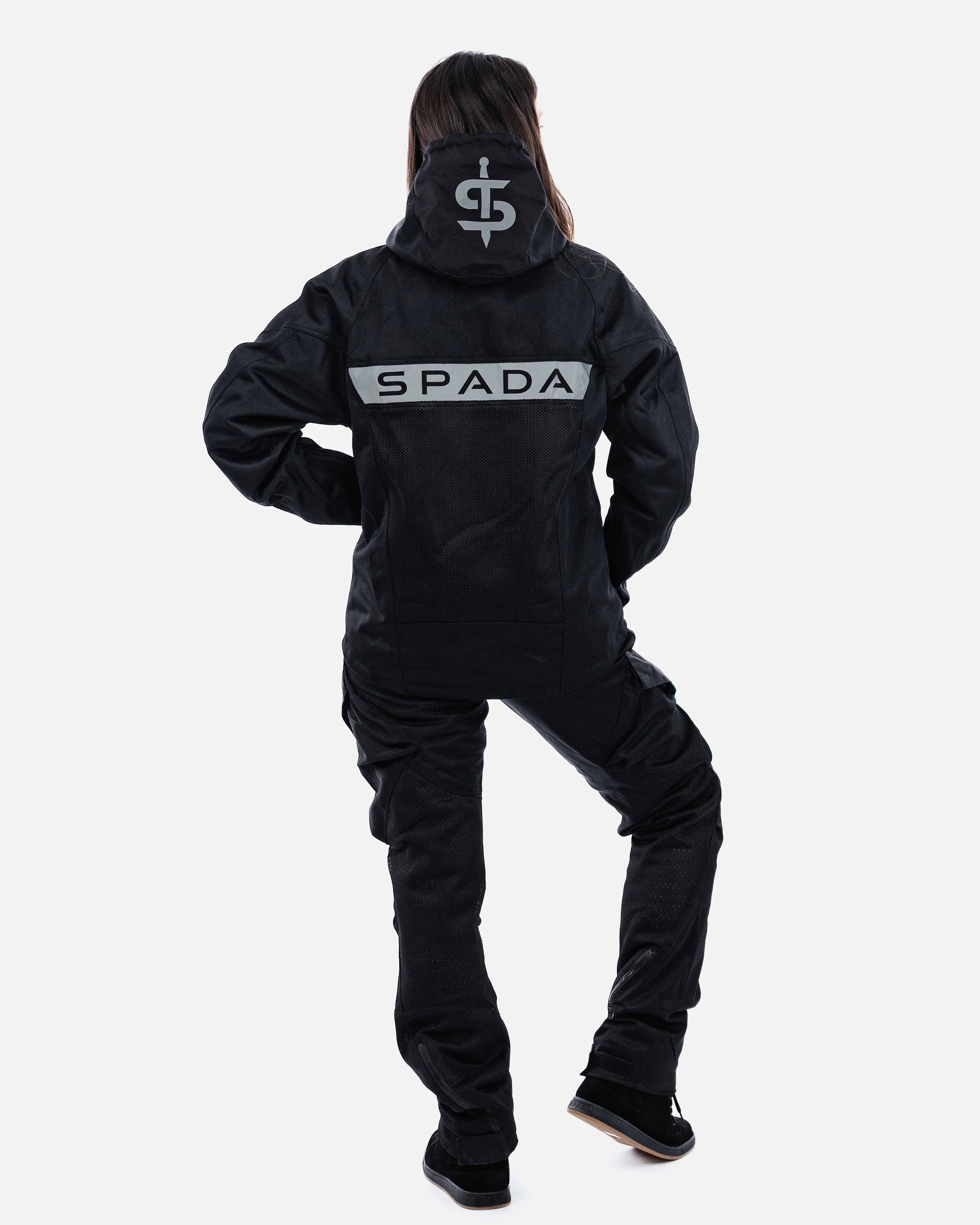 Hooded Air Black Ventilated Motorcycle Jacket - Image 6