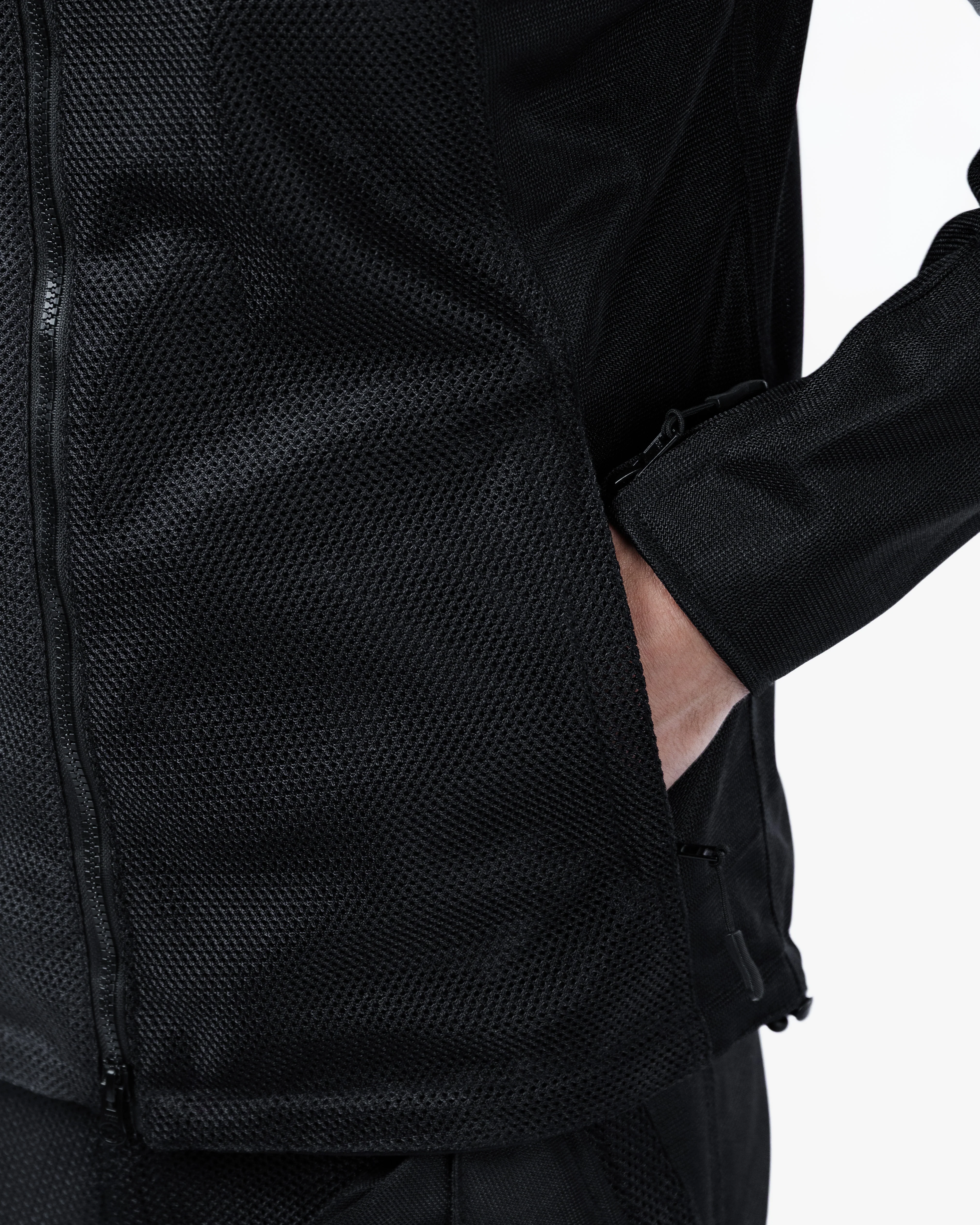 Hooded Air Black Ventilated Motorcycle Jacket - Image 8