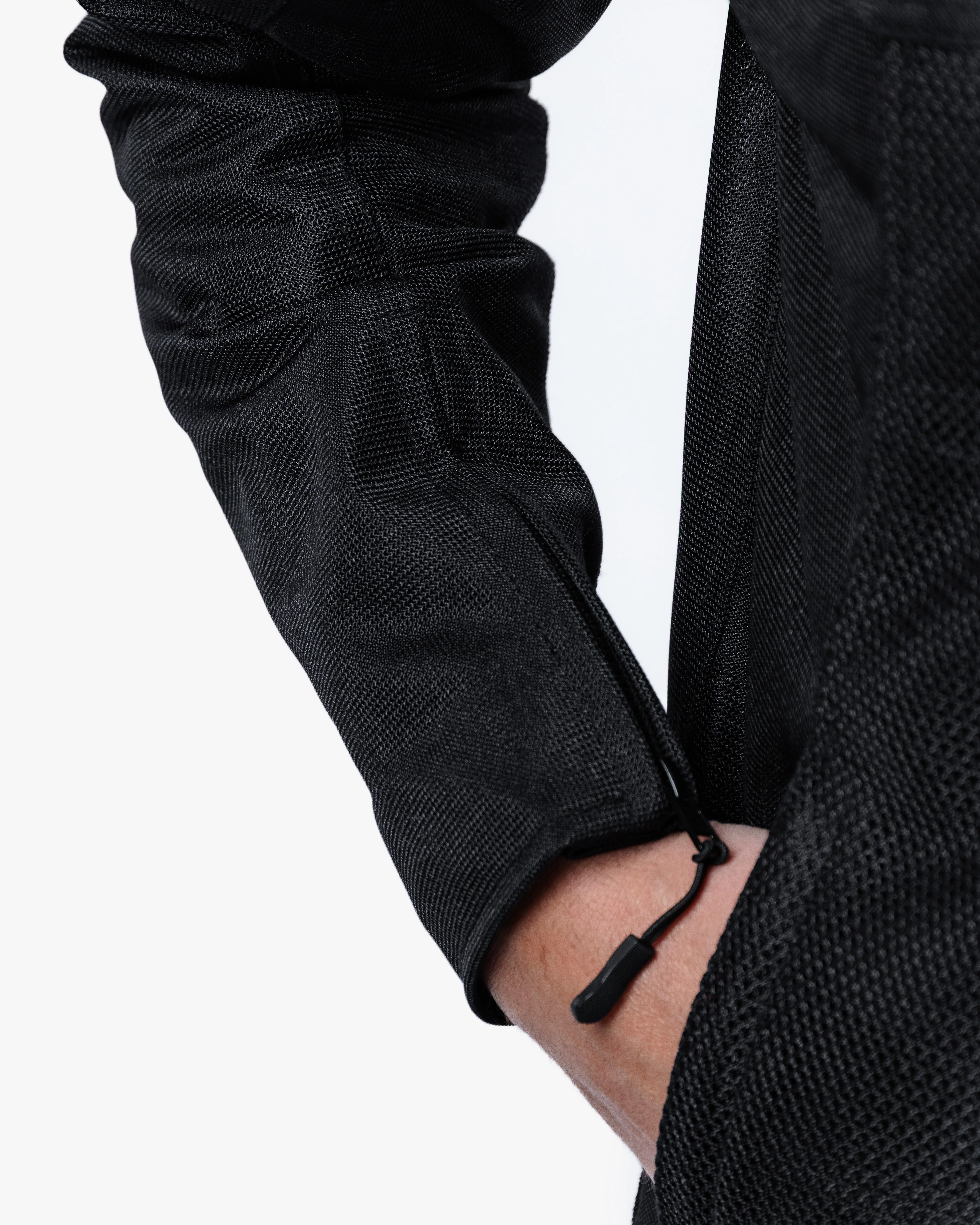 Hooded Air Black Ventilated Motorcycle Jacket - Image 9