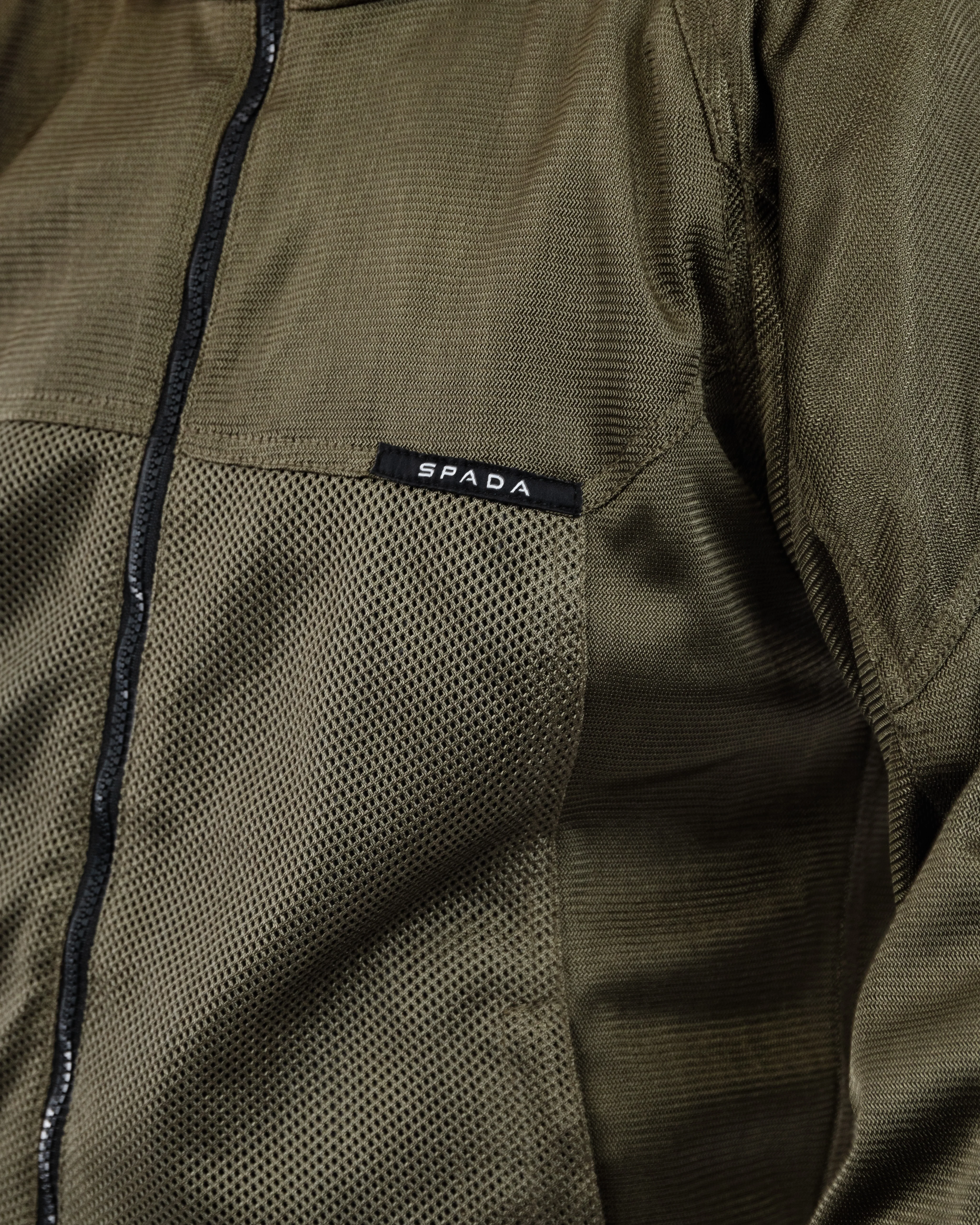 Hooded Air Olive Green Ventilated Motorcycle Jacket - Image 9
