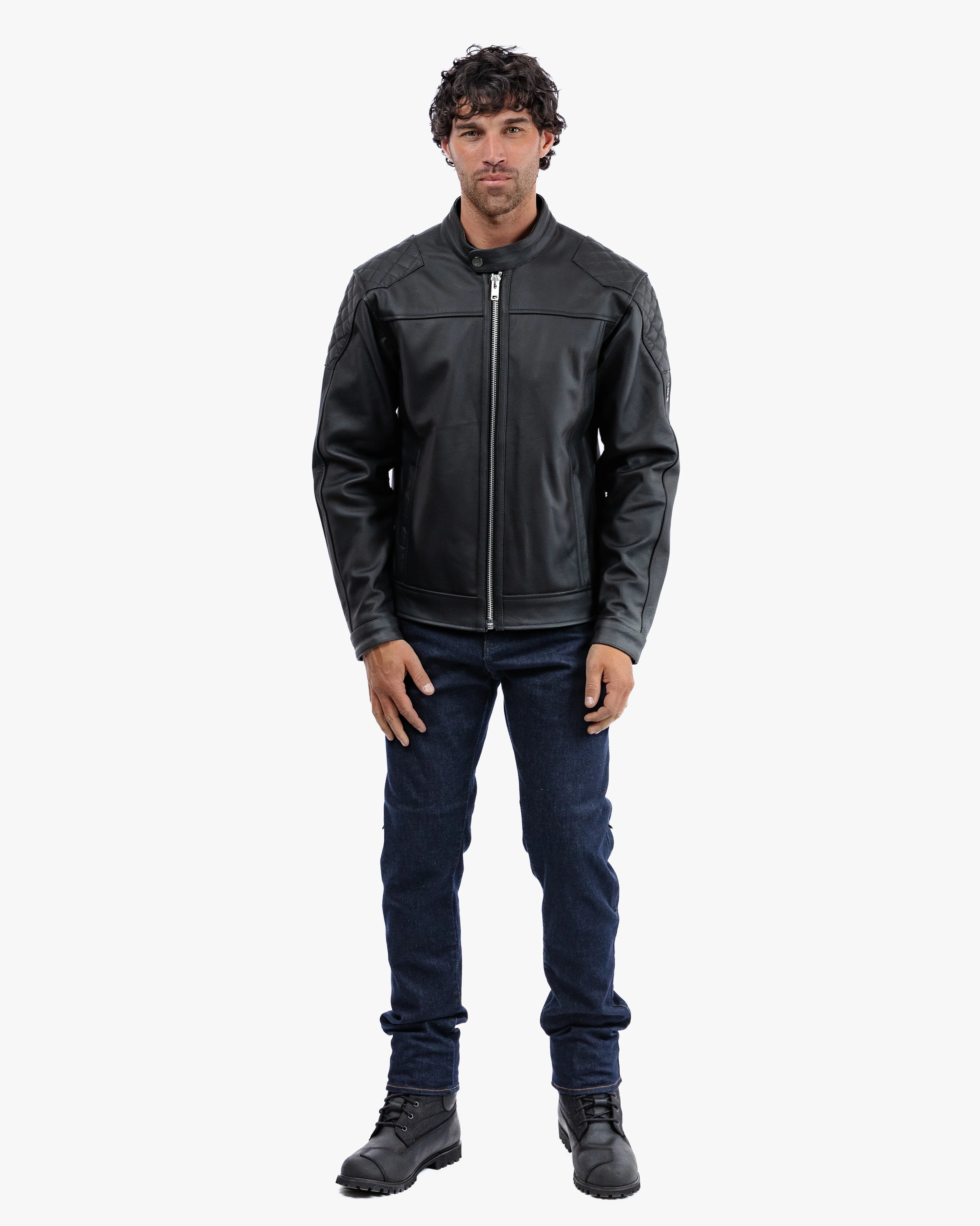 Lambert Rev.2 Leather Motorcycle Jacket - Image 15