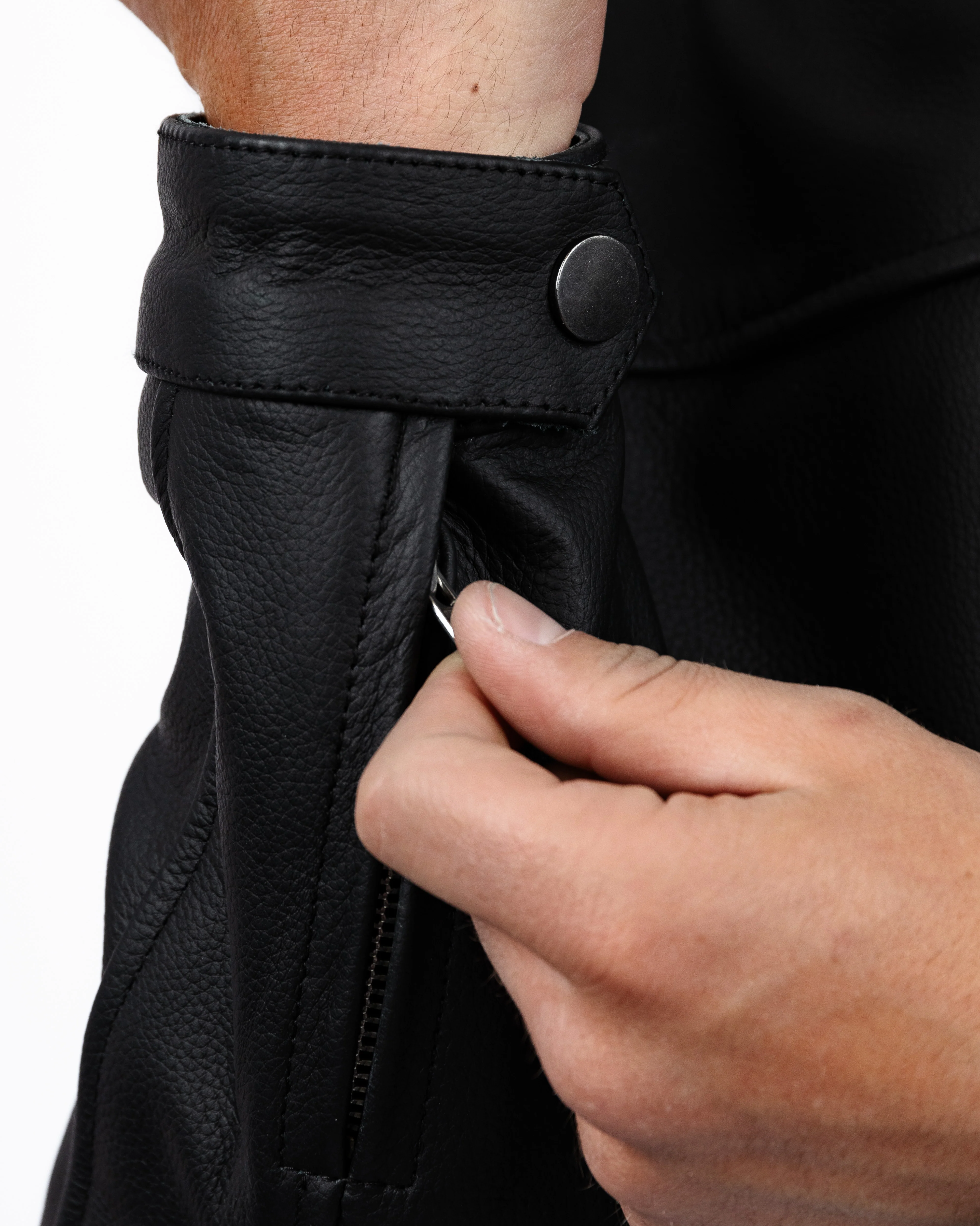 Lambert Rev.2 Leather Motorcycle Jacket - Image 4