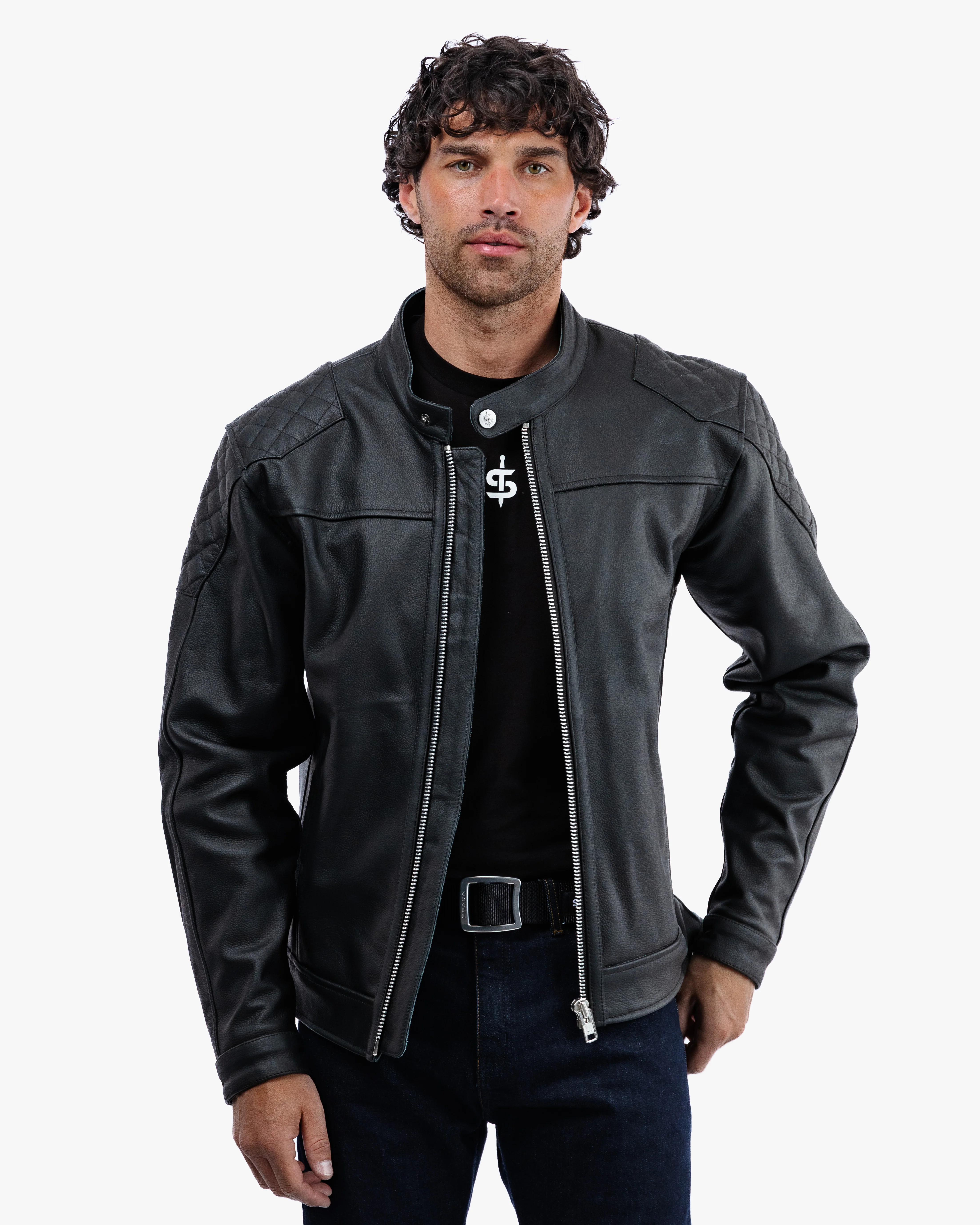 Lambert Rev.2 Leather Motorcycle Jacket - Image 5
