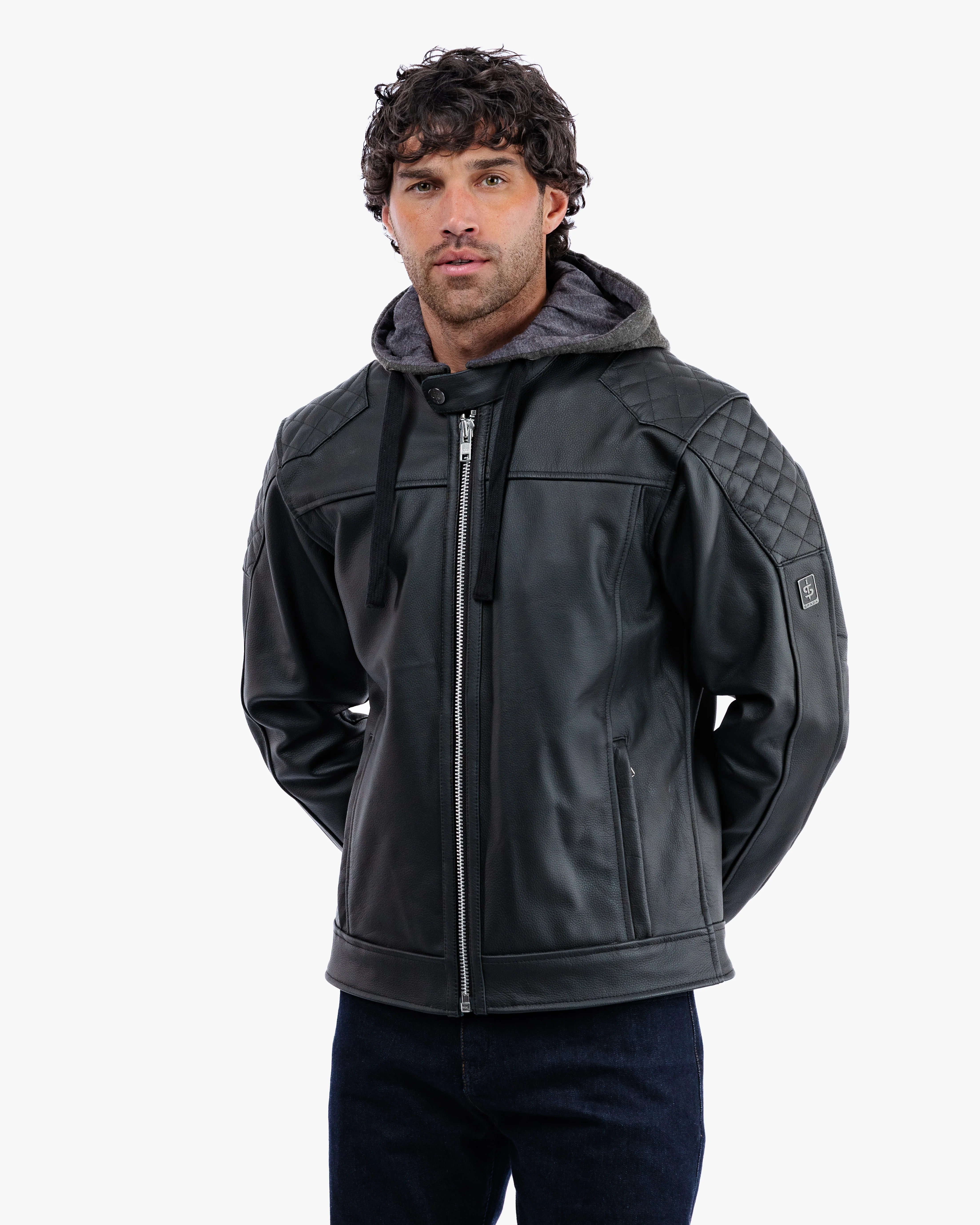 Lambert Rev.2 Leather Motorcycle Jacket - Image 6