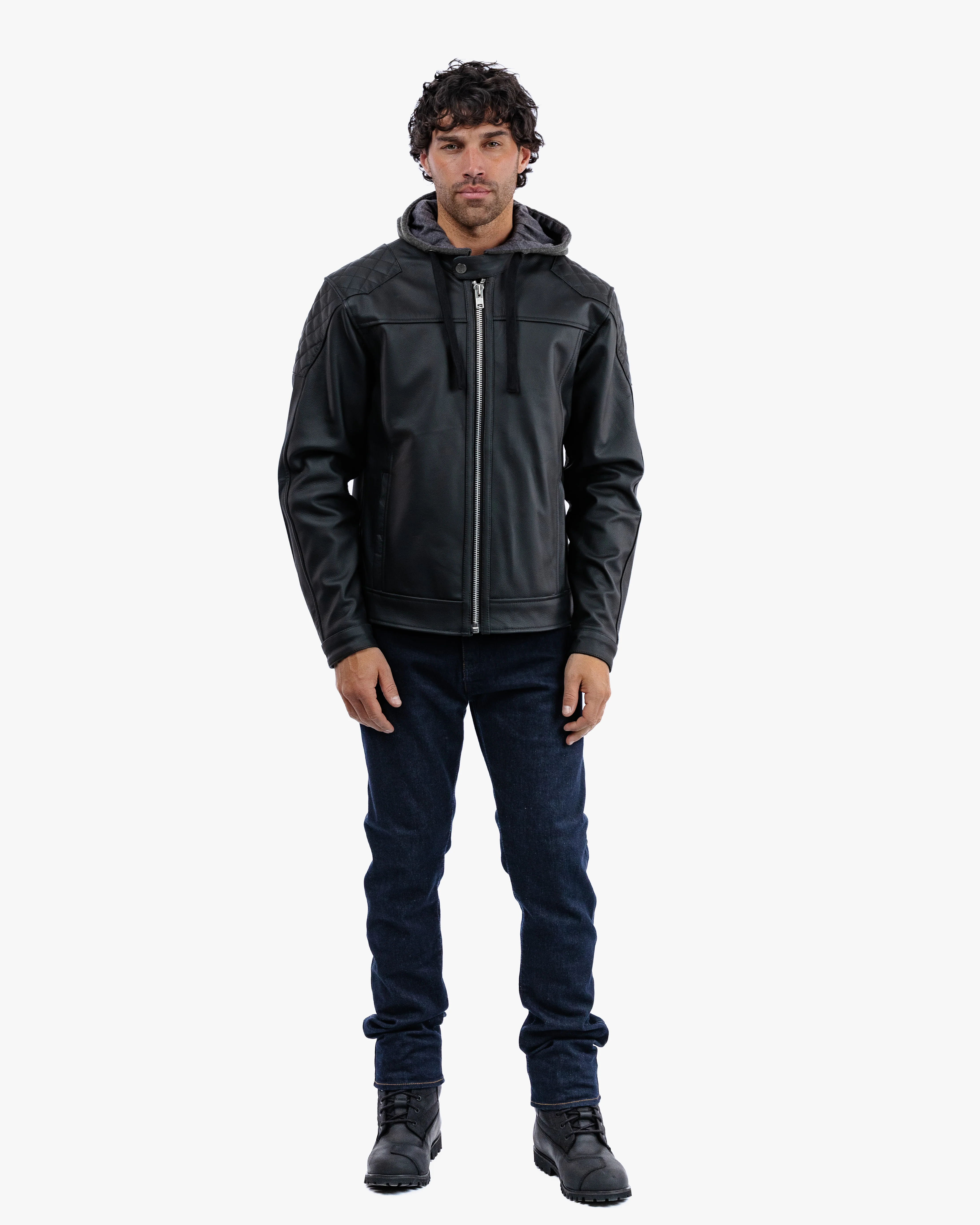 Lambert Rev.2 Leather Motorcycle Jacket - Image 8