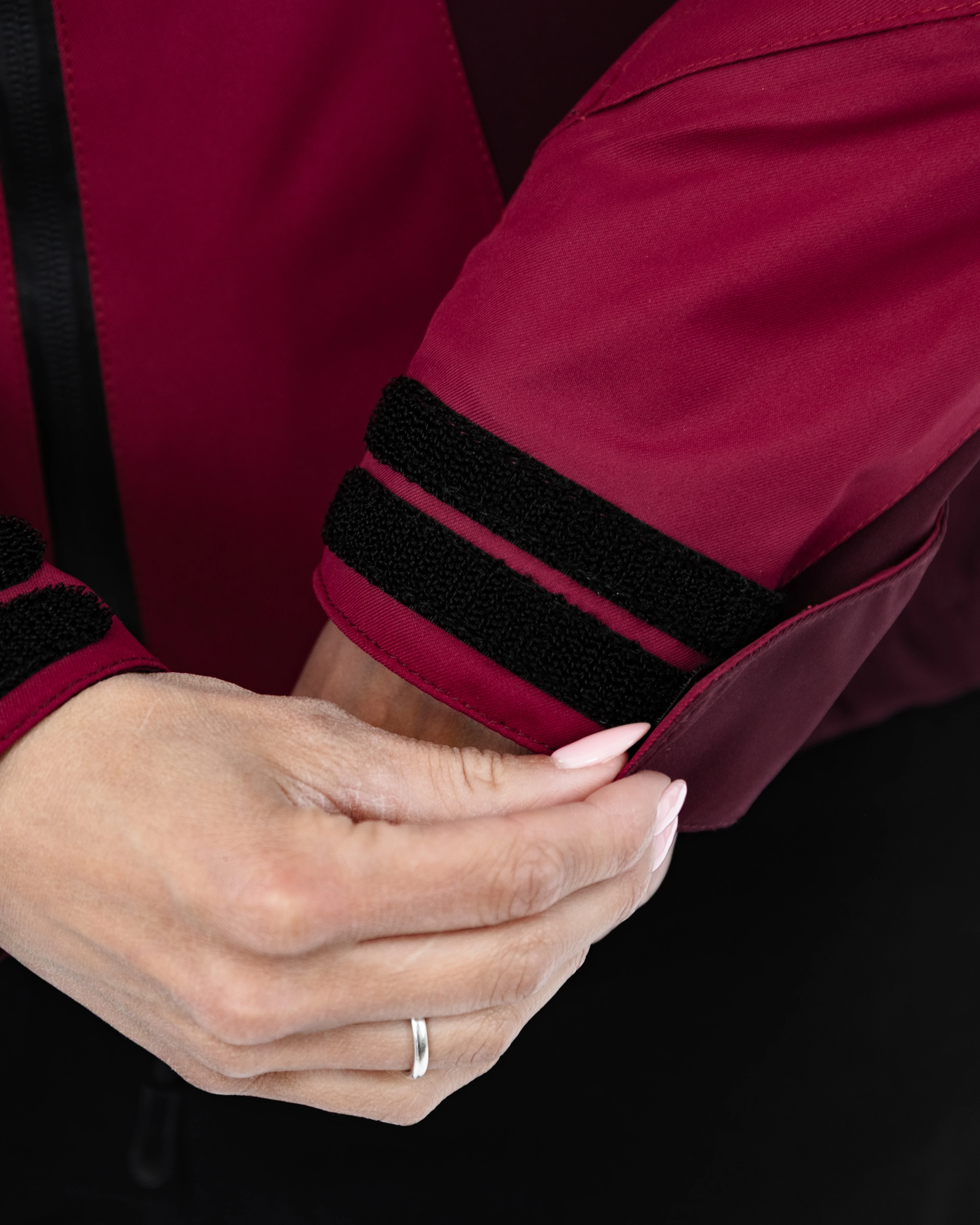 Lula Port Red Ladies Motorcycle Jacket - Image 6