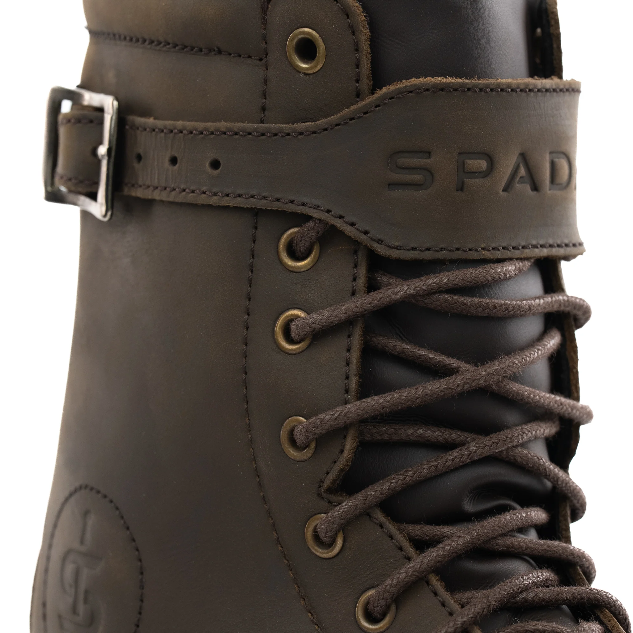 Pilgrim Grande Rev.2 Brown Distressed Motorcycle Boots - Image 4