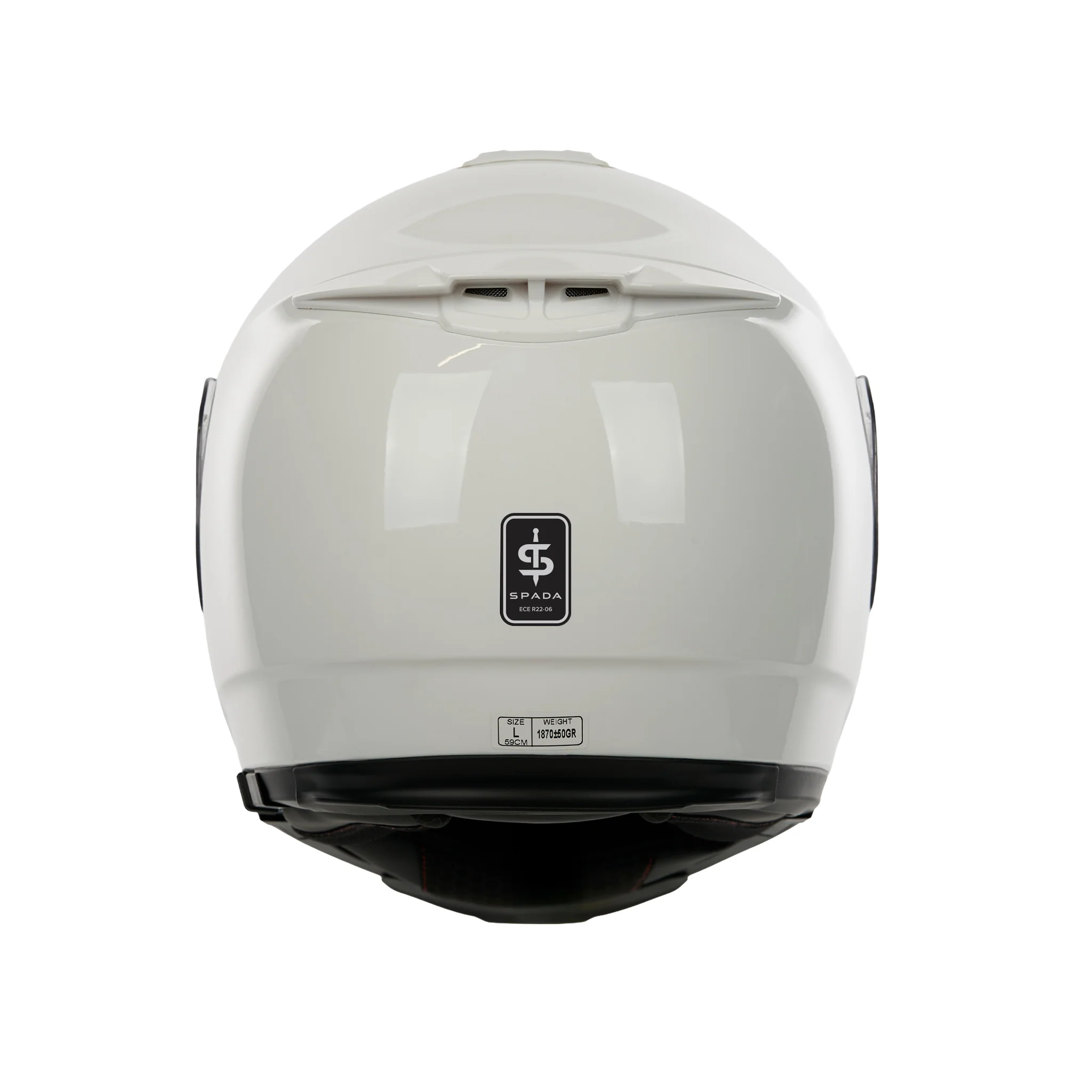 Bastion White Flip Up Motorbike Helmet - Image 4