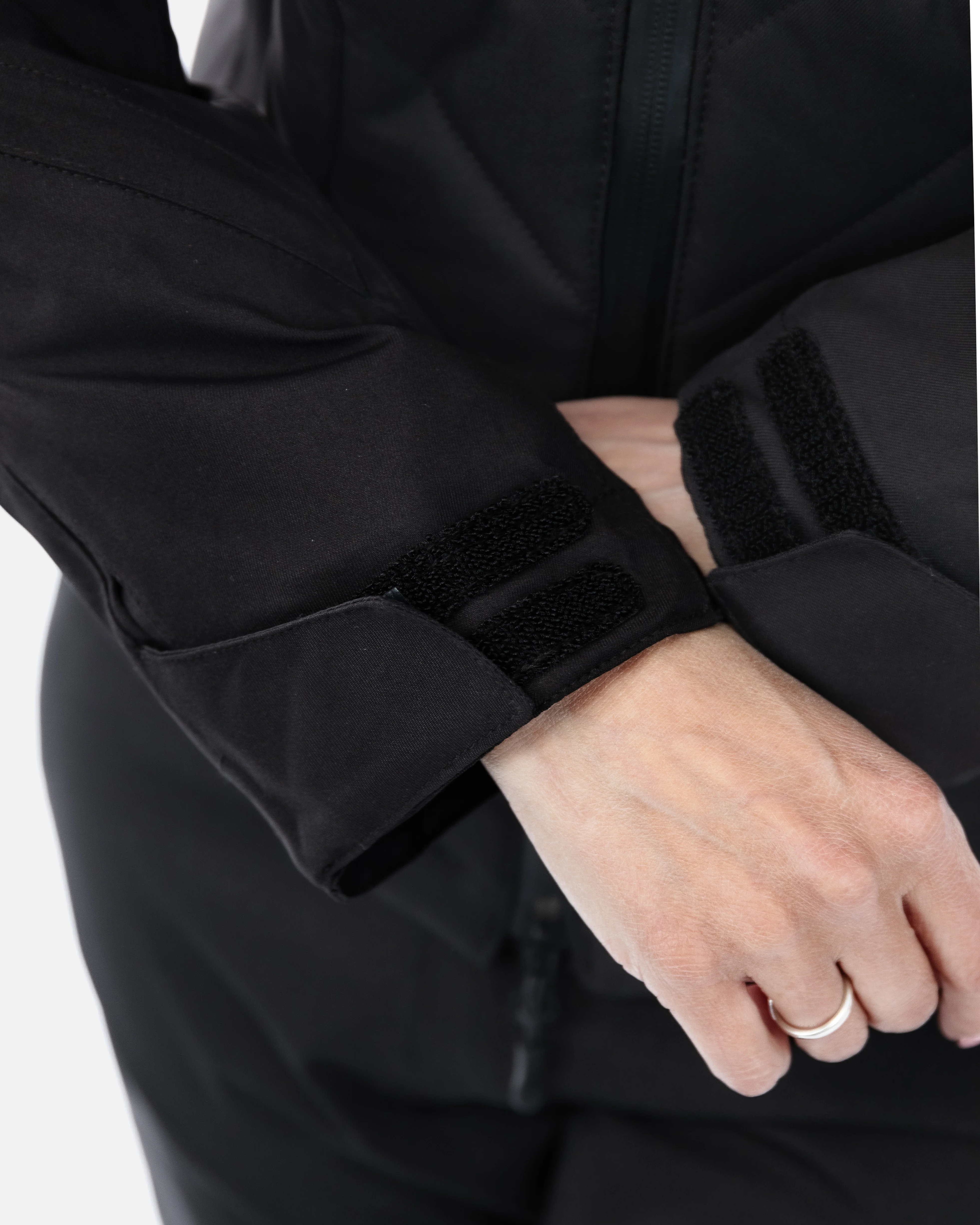 Bella Black Quilted Ladies Motorcycle Jacket - Image 14