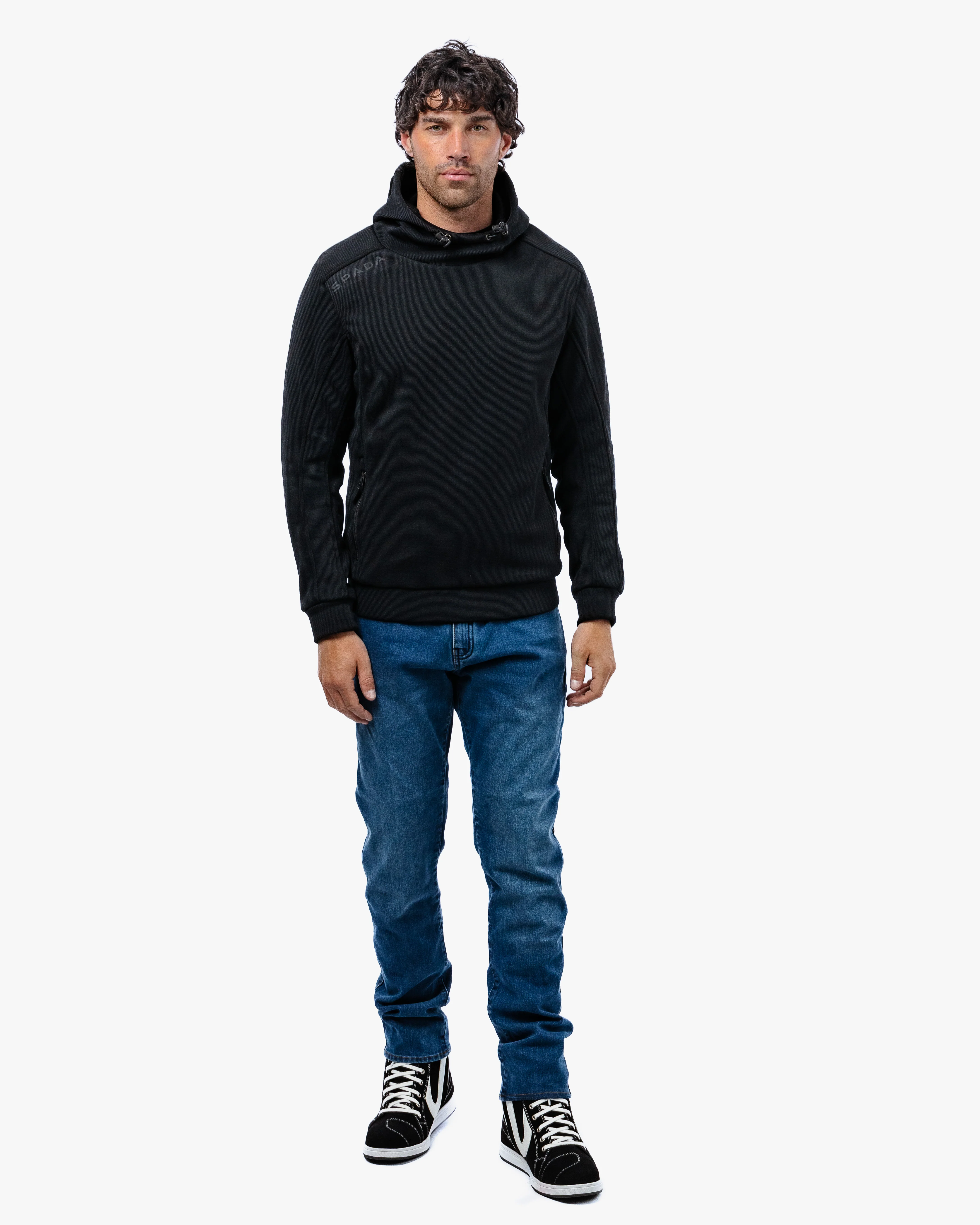 Blade Black Unisex Motorcycle Hoodie - Image 4