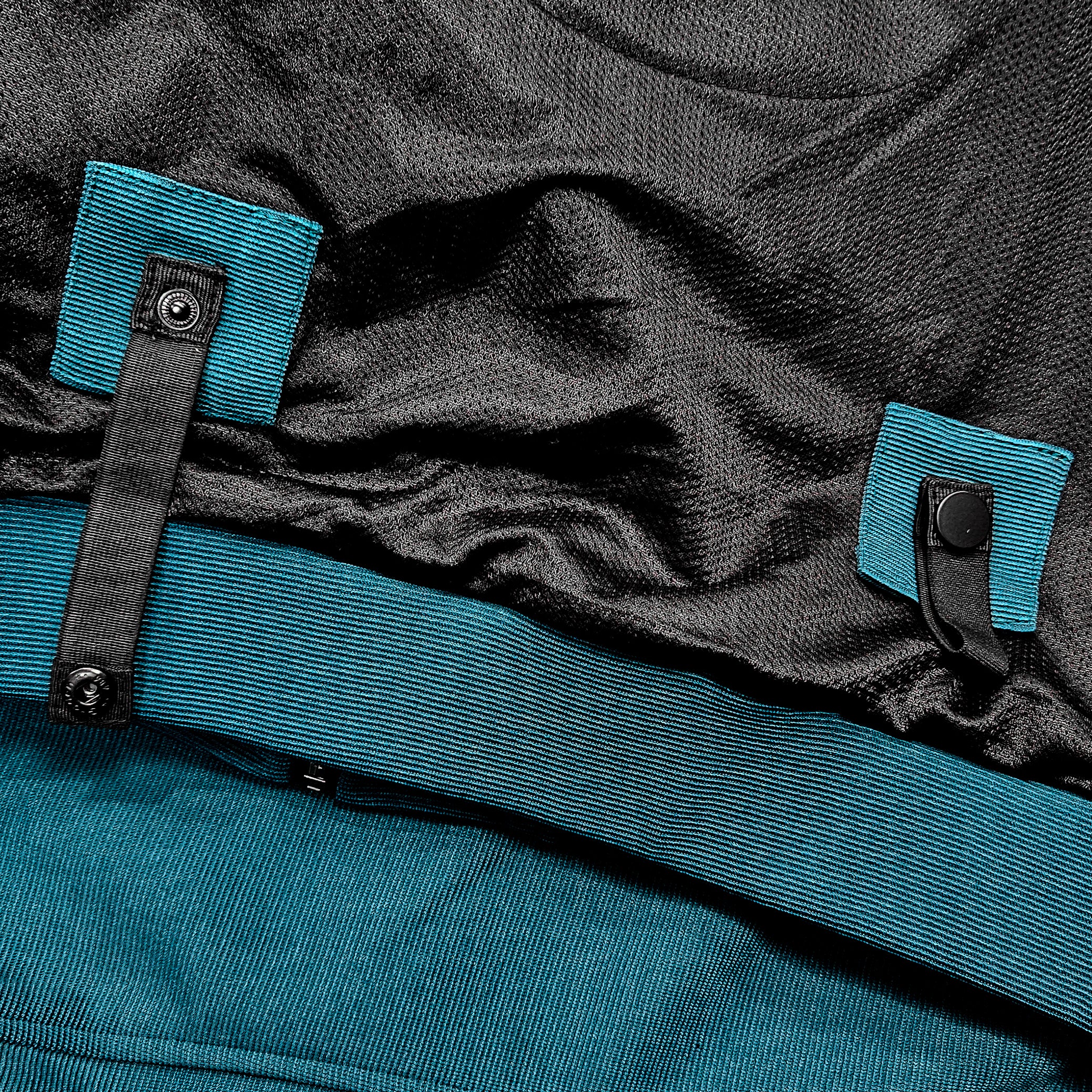 Blade Coral Blue Unisex Motorcycle Hoodie - Image 11