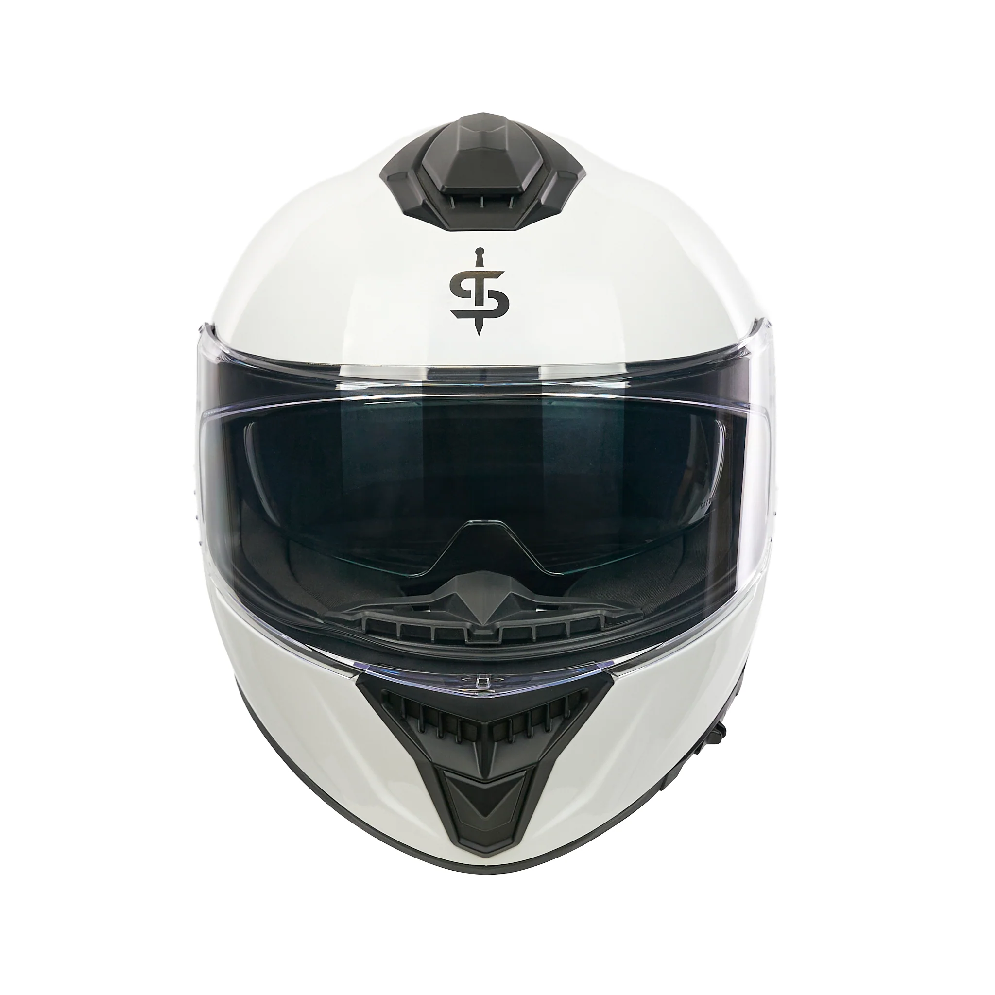 Blade White Full Face Motorbike Helmet - Image 3