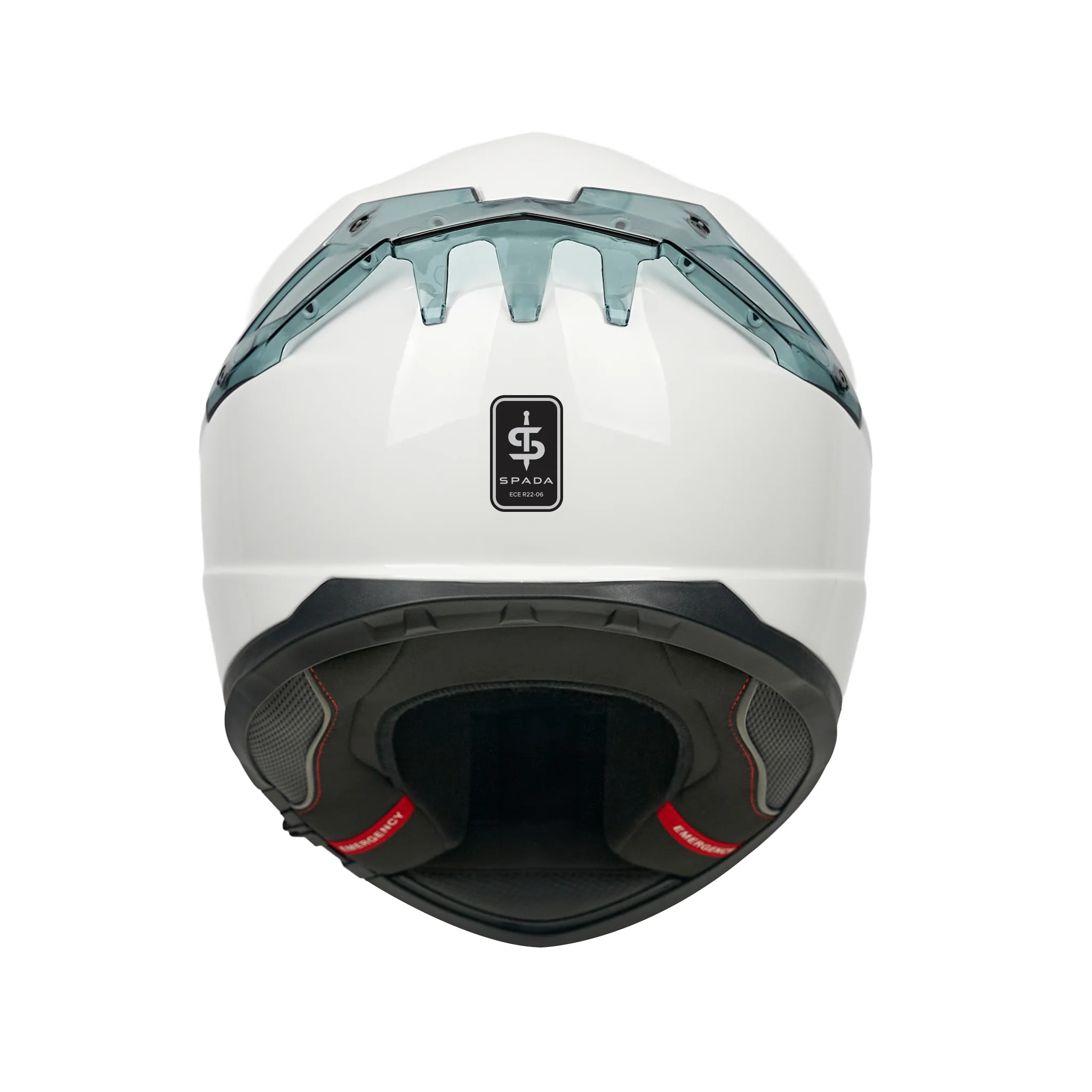 Blade White Full Face Motorbike Helmet - Image 4