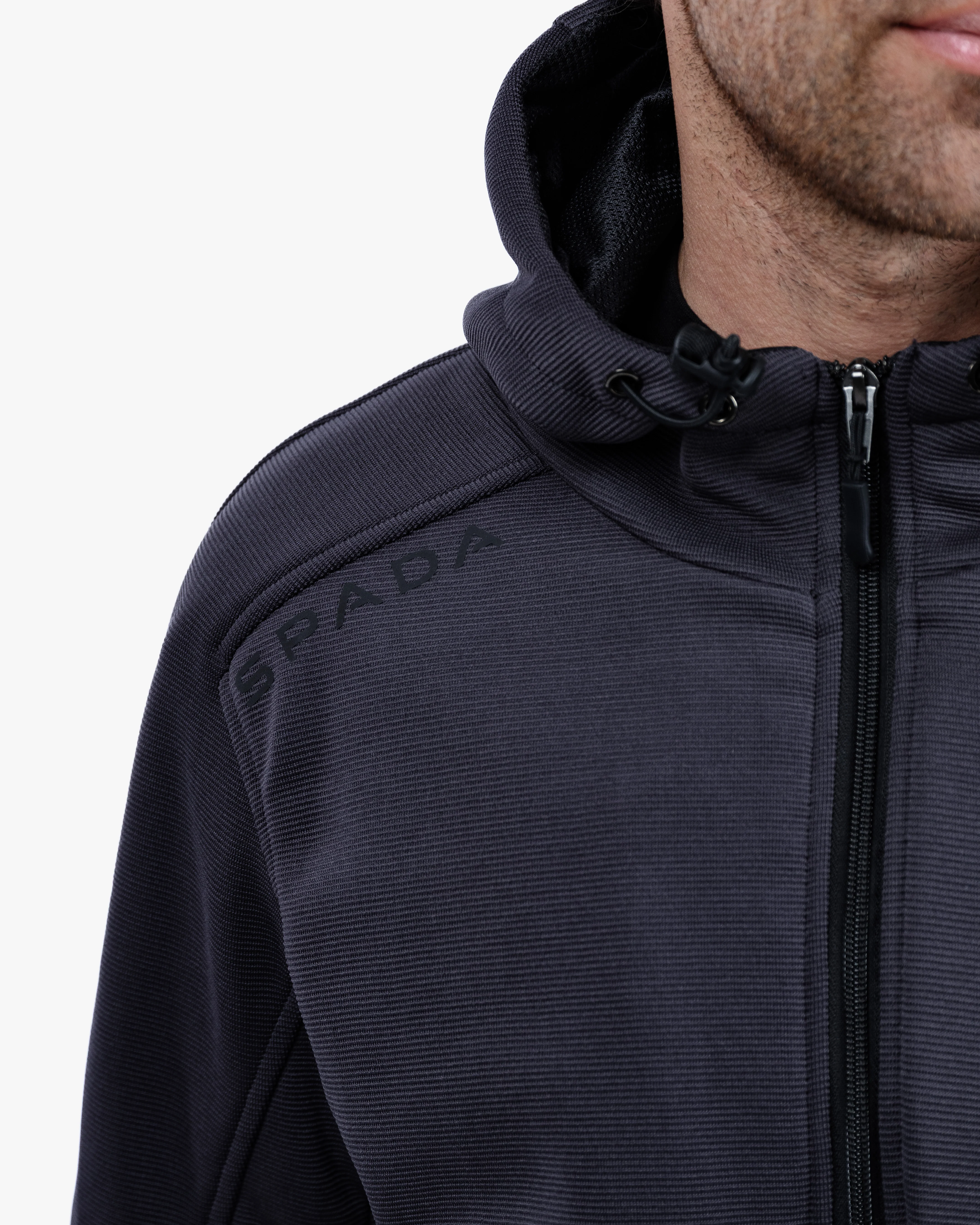 Blade Grey Turbulence Zip Up Unisex Motorcycle Hoodie - Image 10