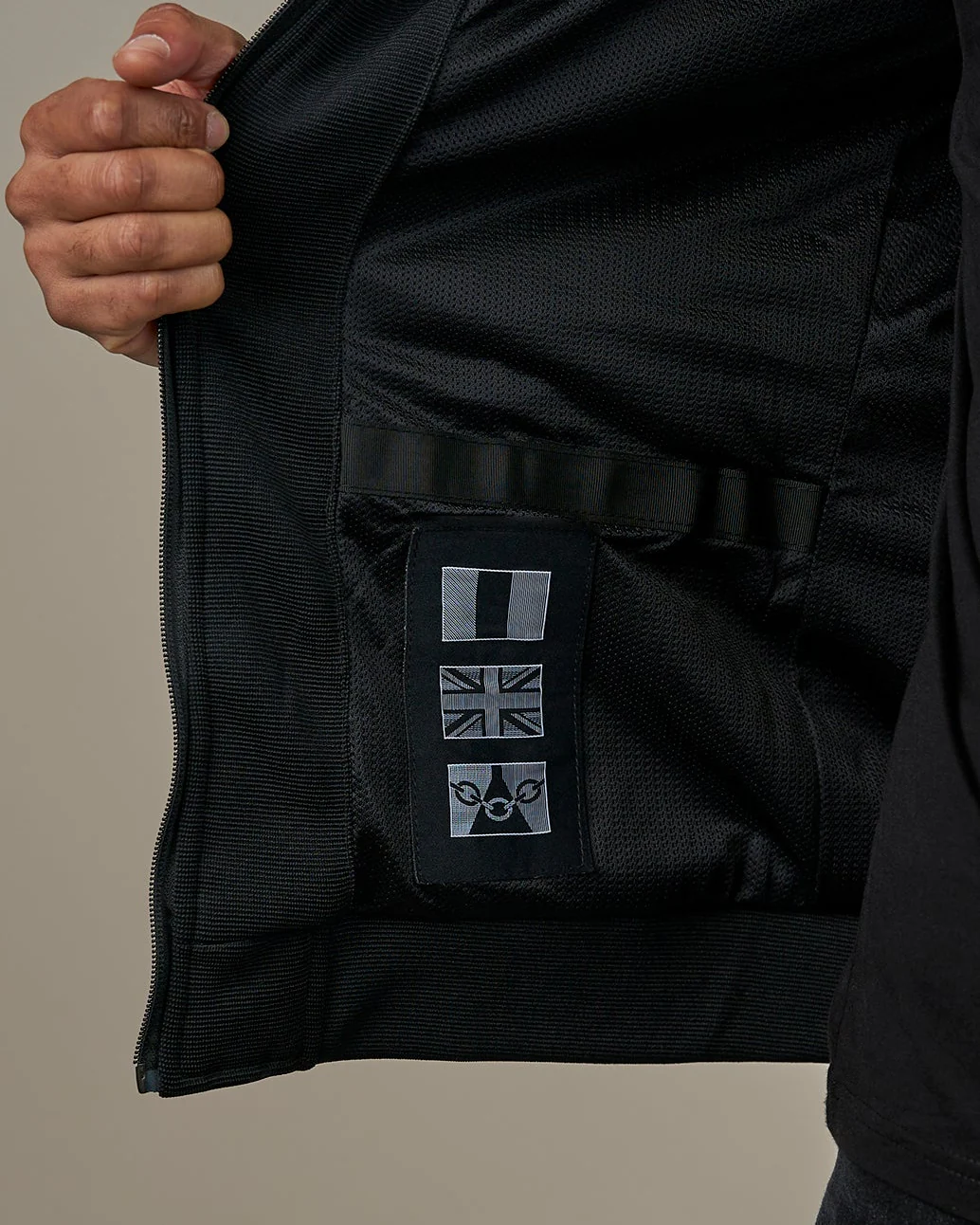 Blade Black Zip Up Unisex Motorcycle Hoodie - Image 12