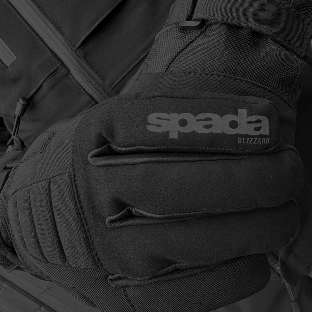 Blizzard 2 Black Waterproof Textile Motorcycle Gloves - Image 4