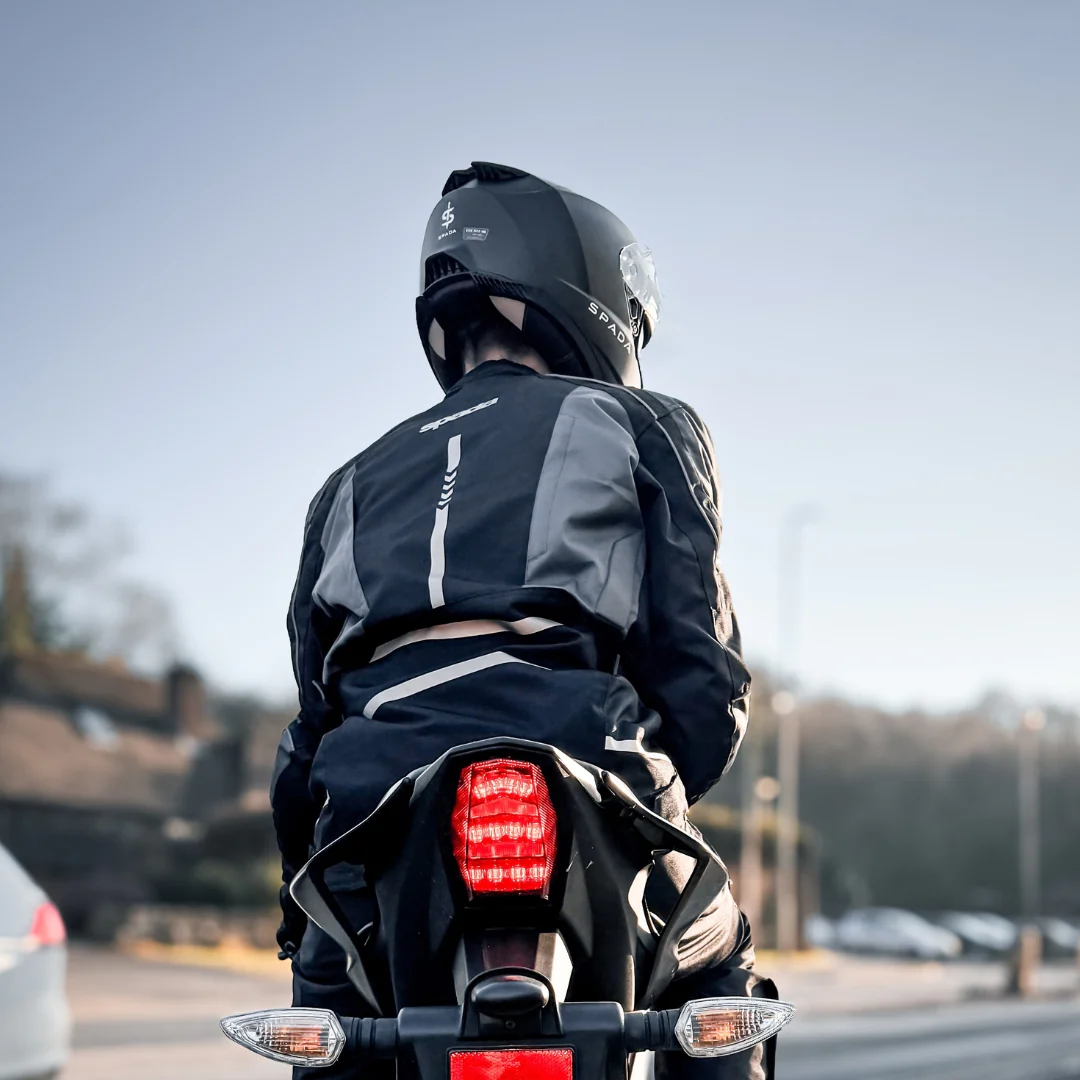 City Nav Black Motorcycle Jacket - Image 4