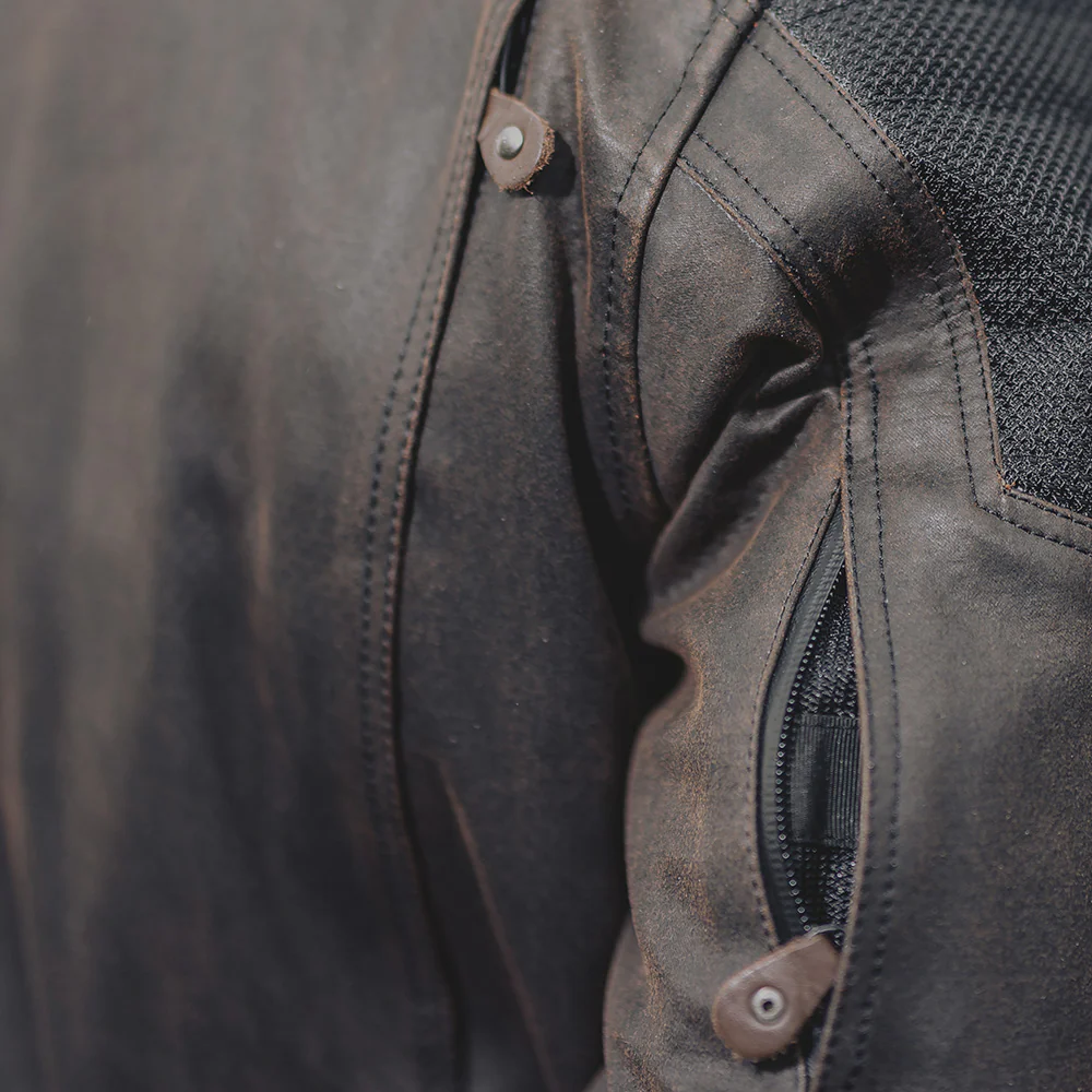 Crossguard Walnut Brown Waterproof Motorcycle Jacket - Image 22