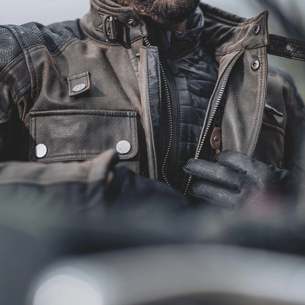 Crossguard Walnut Brown Waterproof Motorcycle Jacket - Image 23