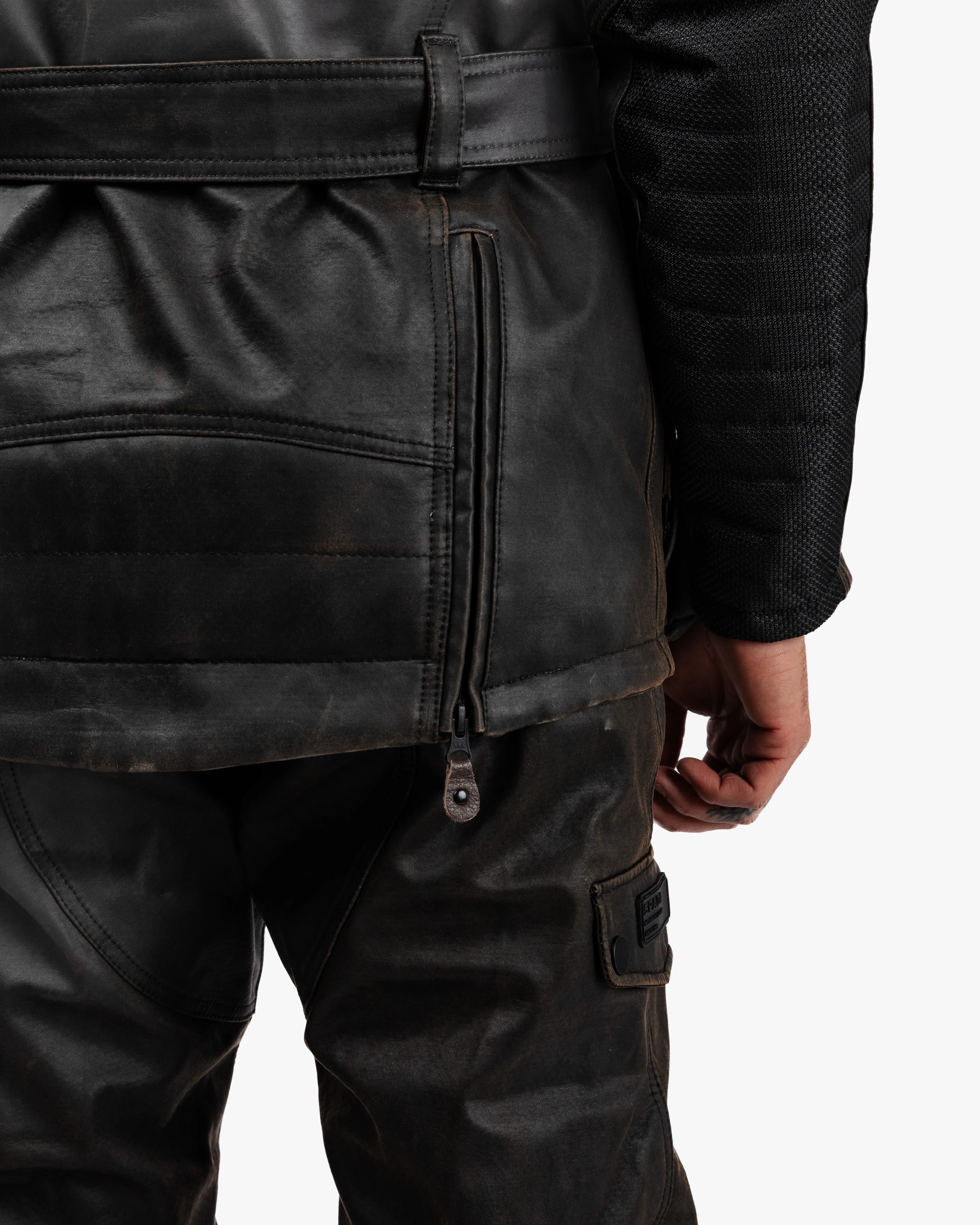 Crossguard Walnut Brown Waterproof Motorcycle Jacket - Image 7