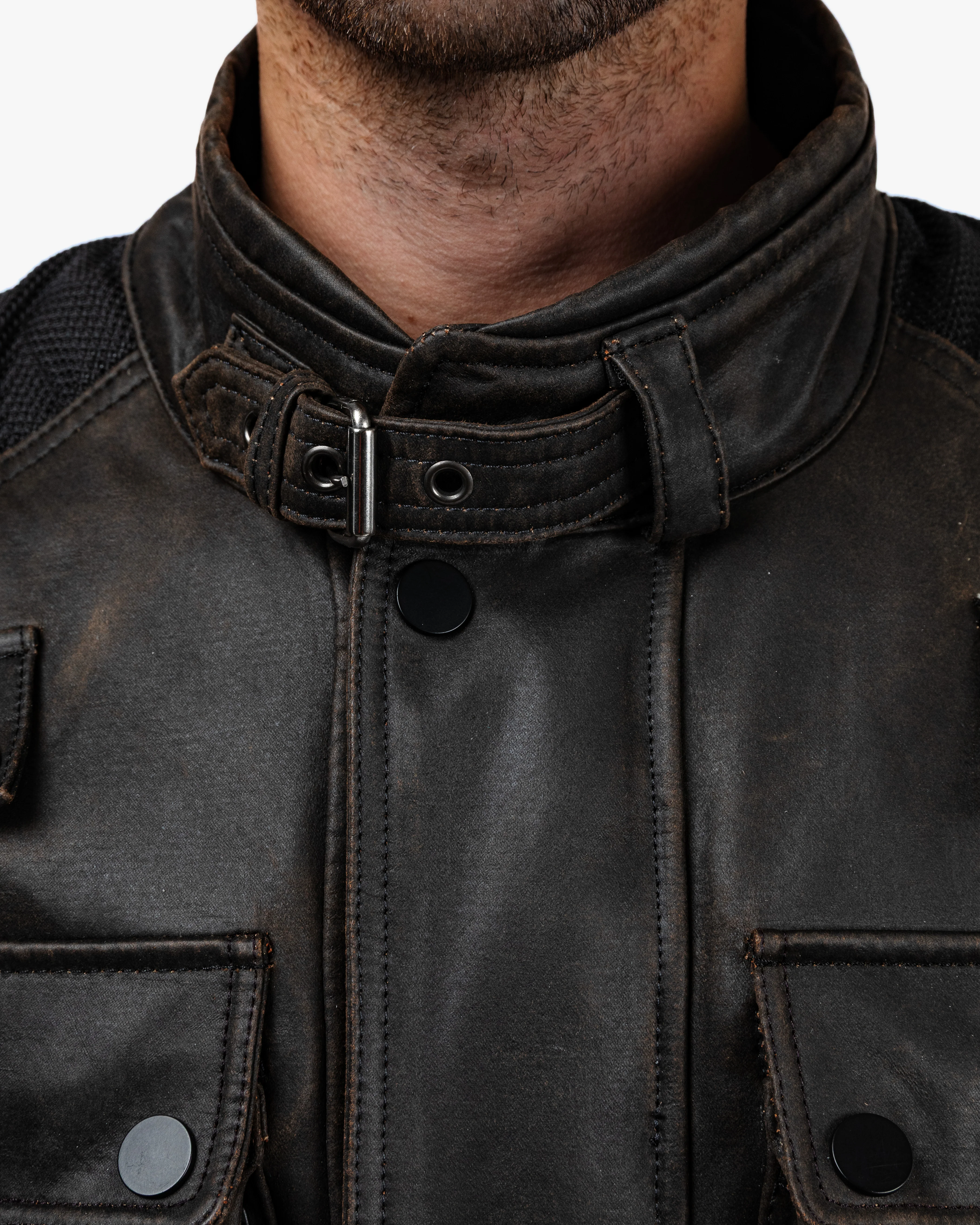 Crossguard Walnut Brown Waterproof Motorcycle Jacket - Image 9