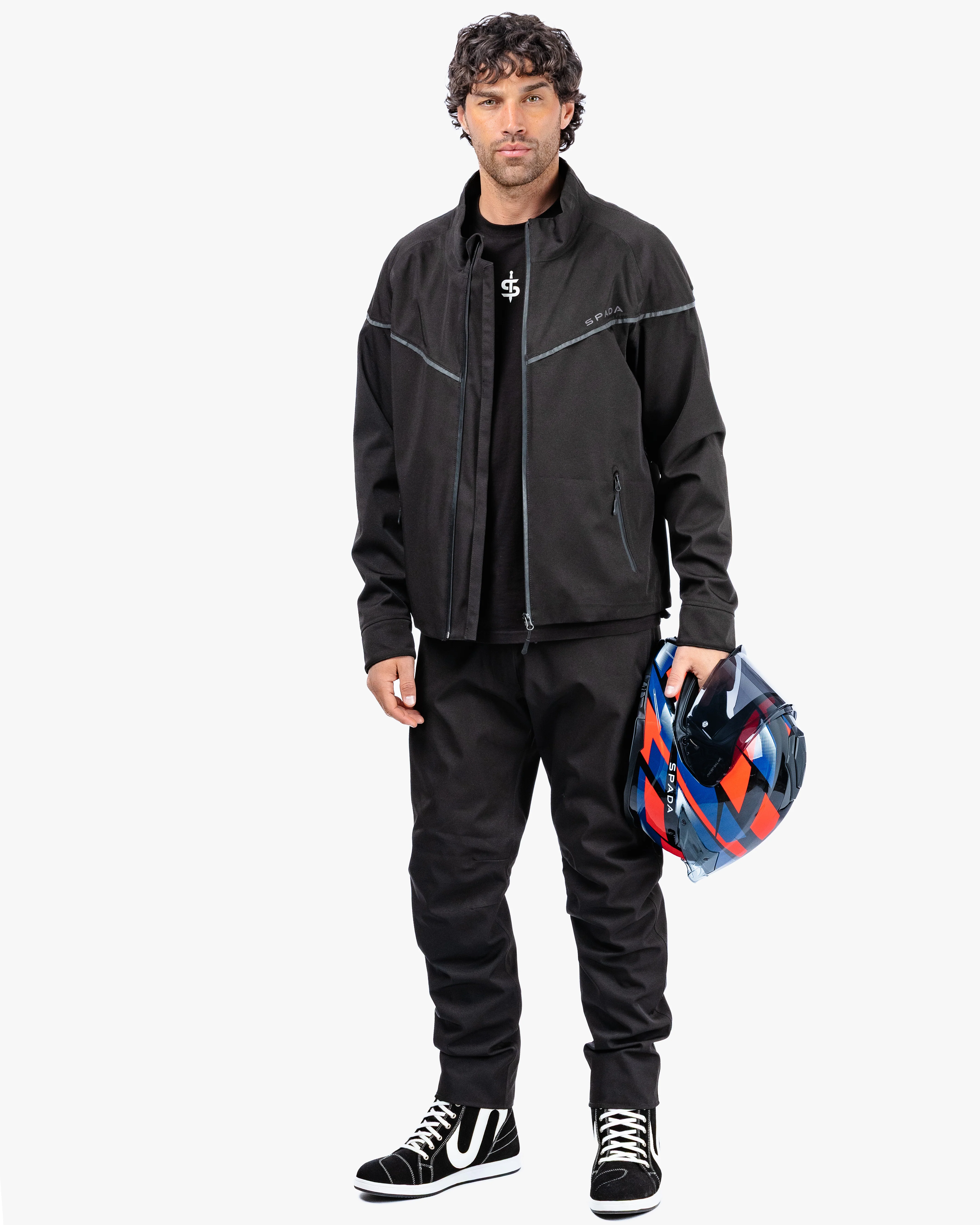 Dash Mens Stealth Black Motorcycle Jacket - Image 5