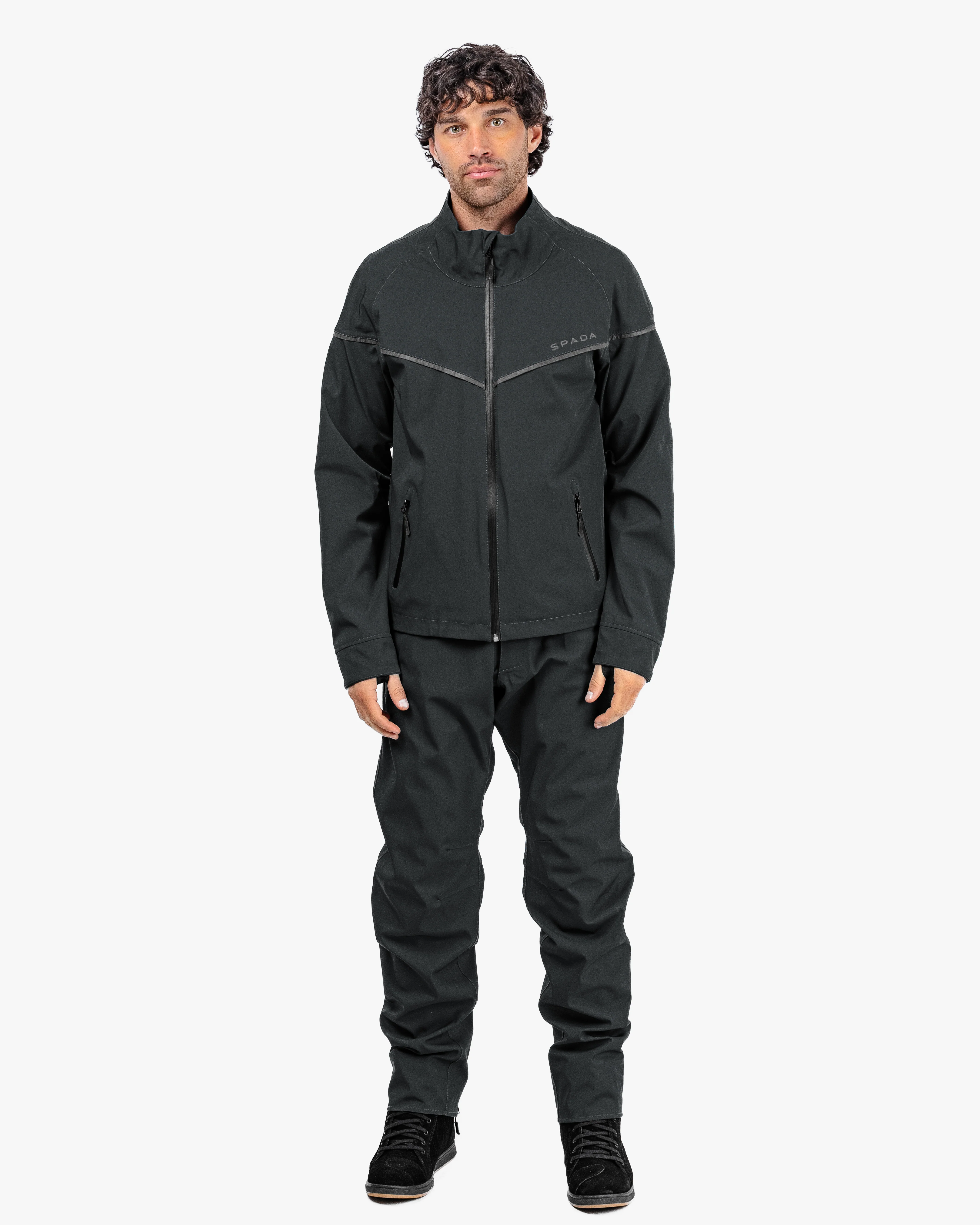 Dash Mens Unexplored Grey Motorcycle Jacket - Image 3
