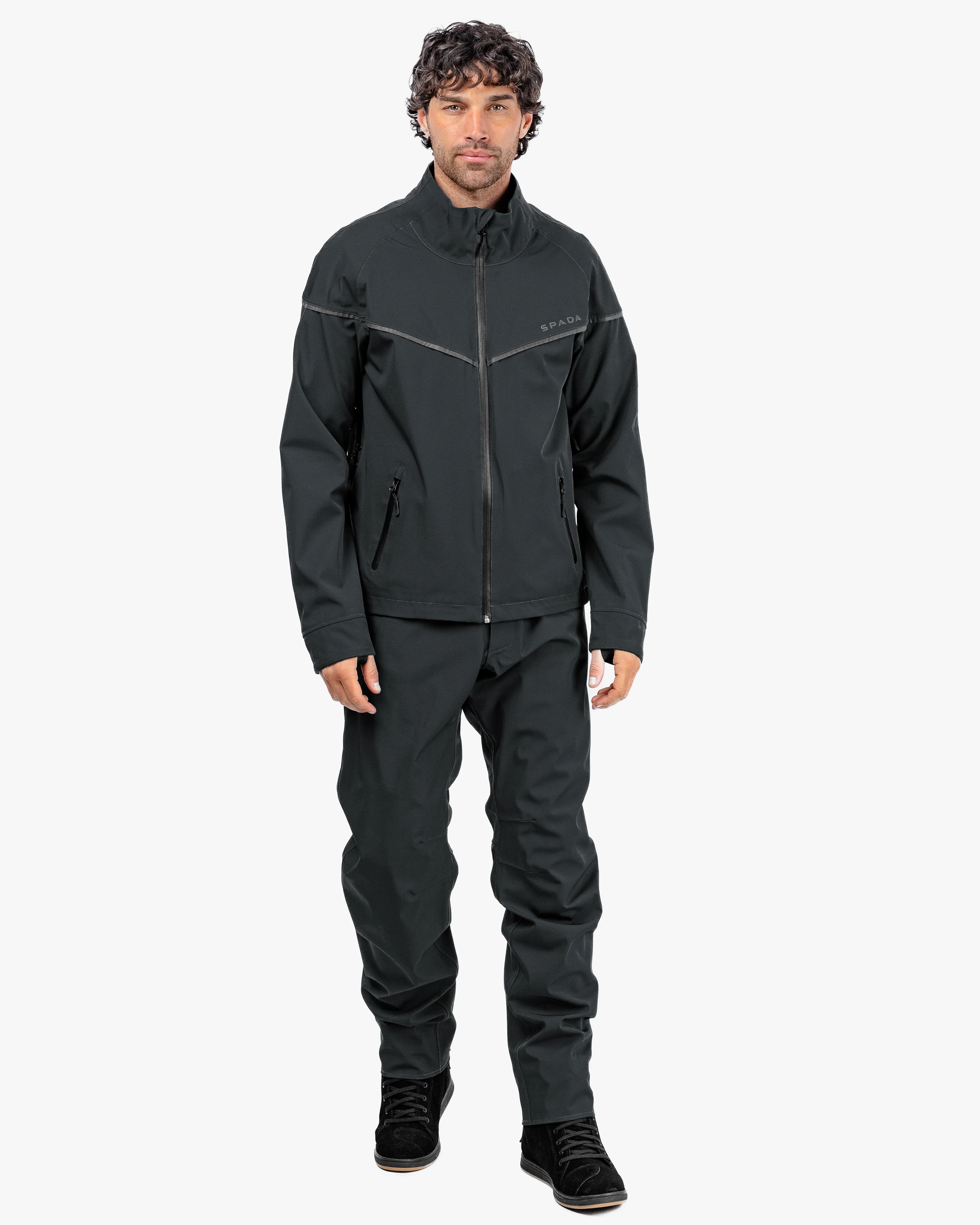 Dash Mens Unexplored Grey Motorcycle Jacket - Image 4