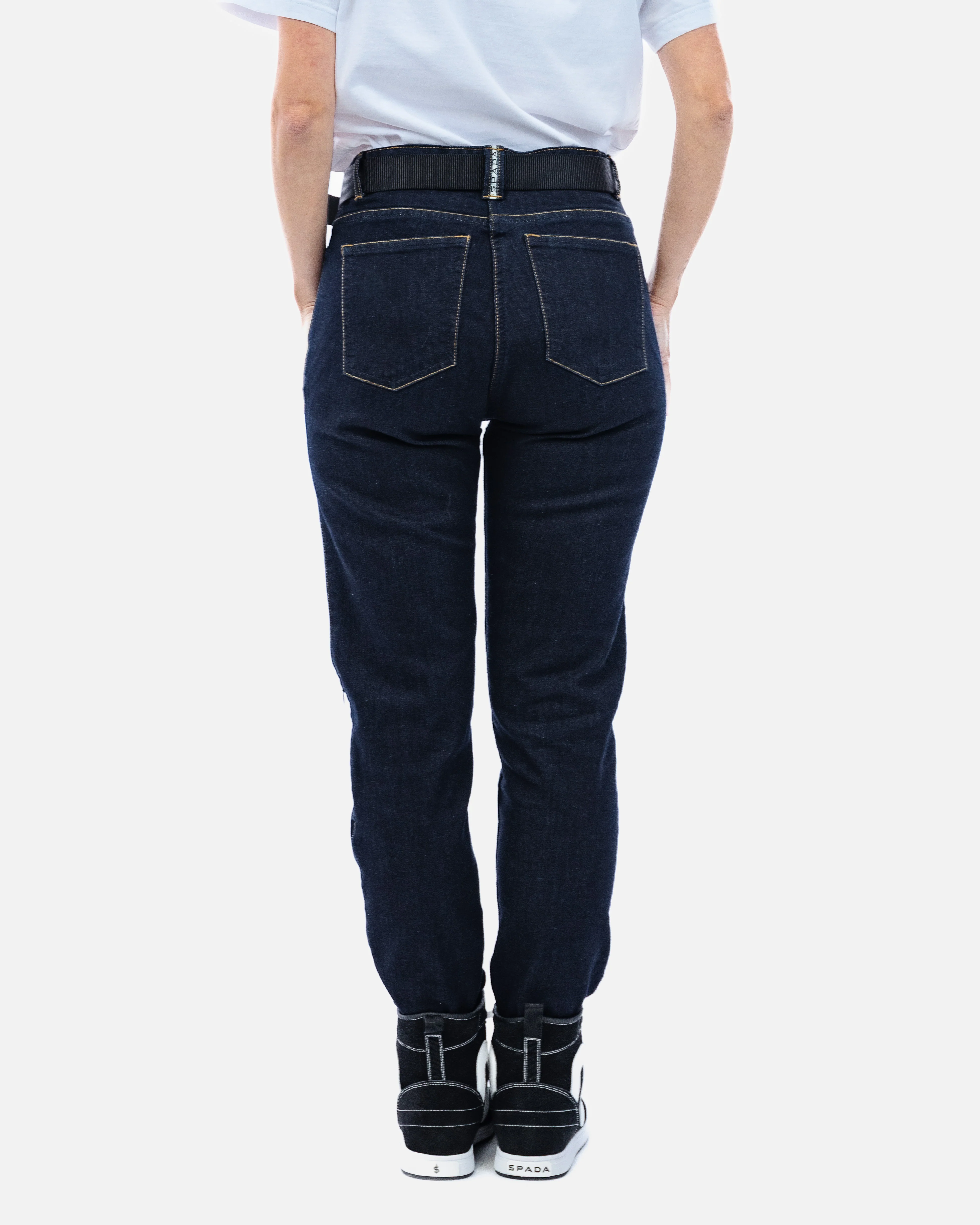 Drifter Ladies Rinse Indigo Motorcycle Jeans - Image 4