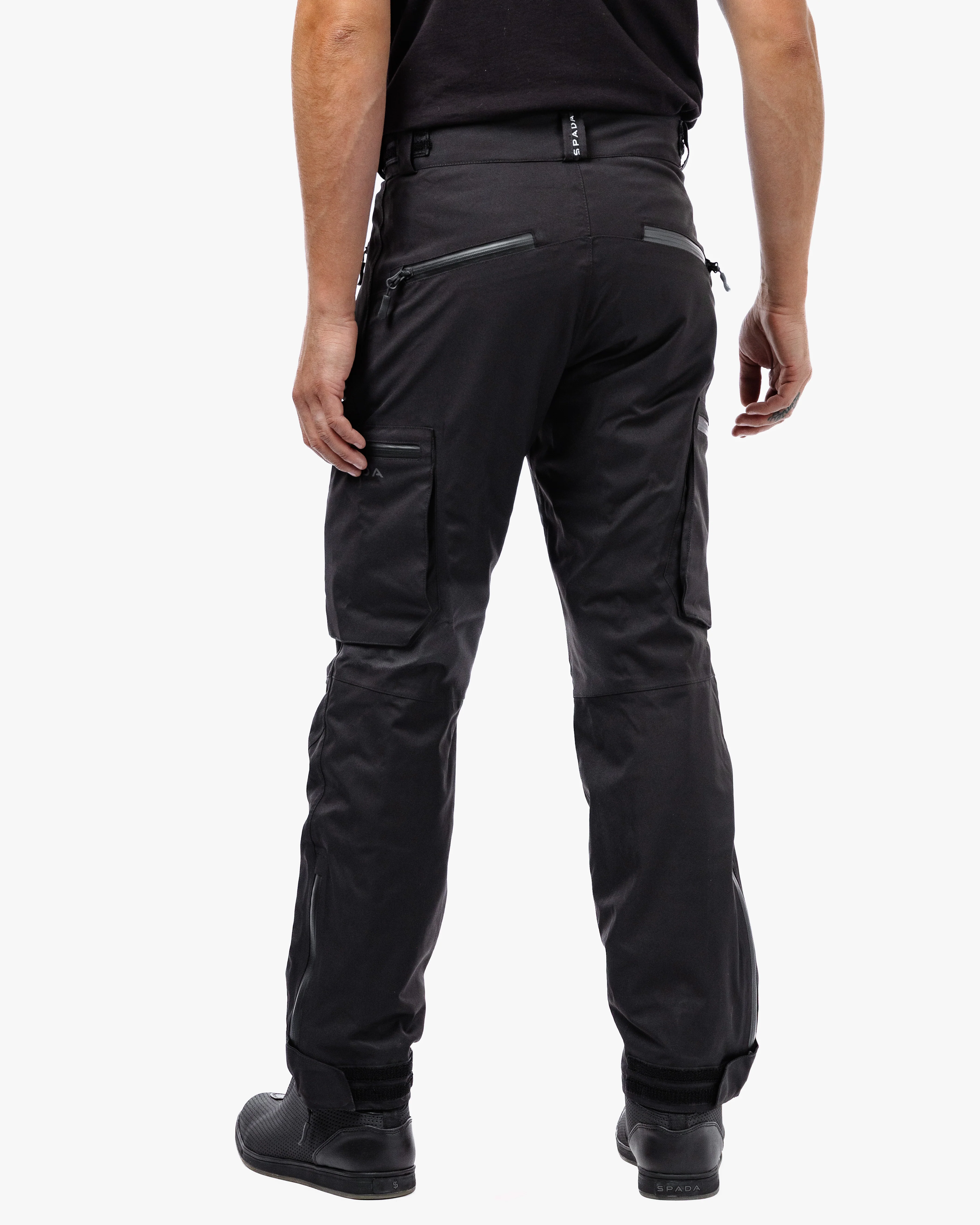 Duel Black Cargo Motorcycle Trousers - Image 4
