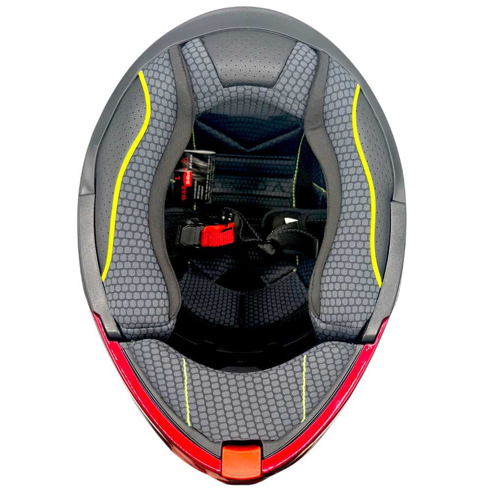 Orion 2 Allure Red Flip Up Motorbike Helmet - Image 5