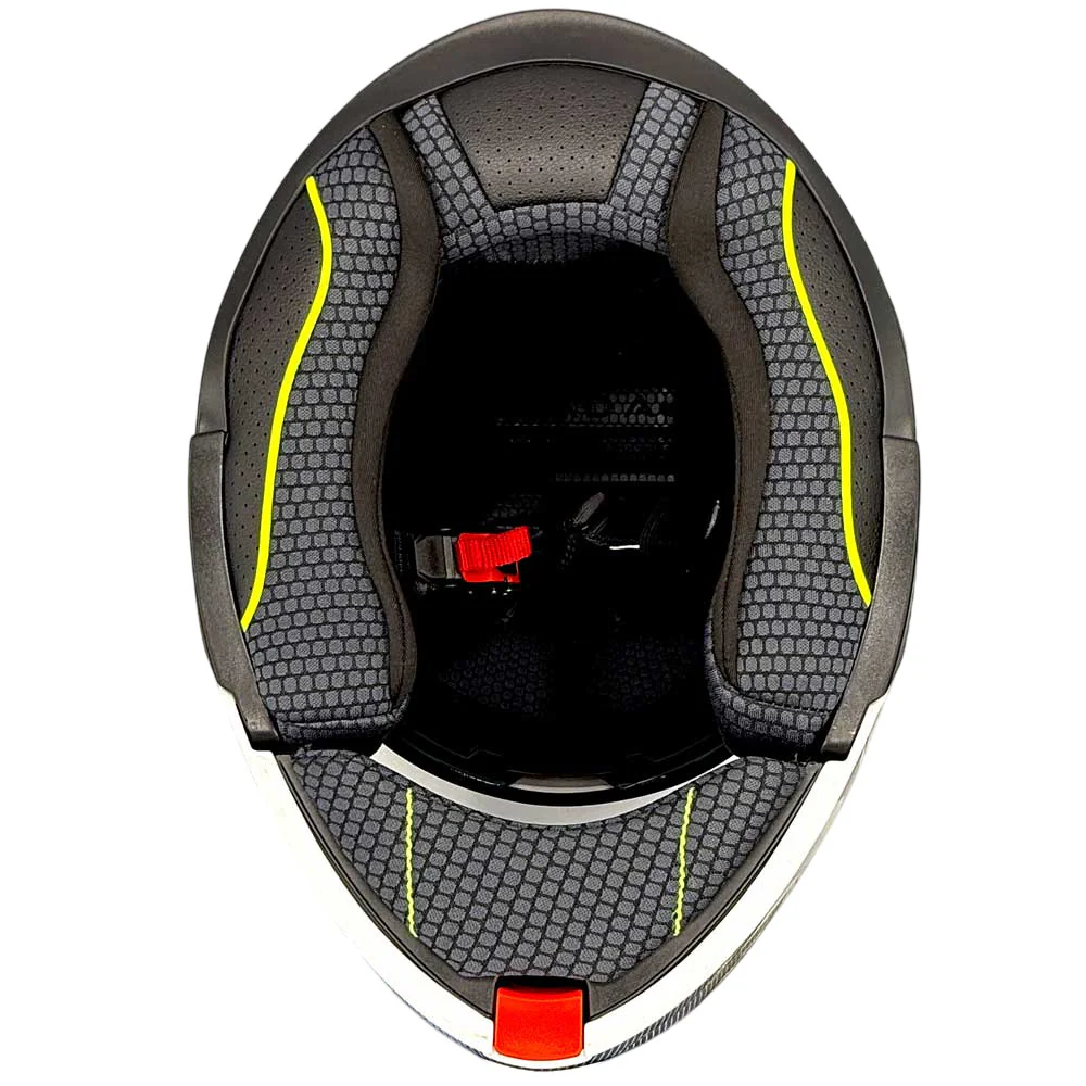 Orion 2 Element White & Grey Flip Up Motorbike Helmet - Image 5