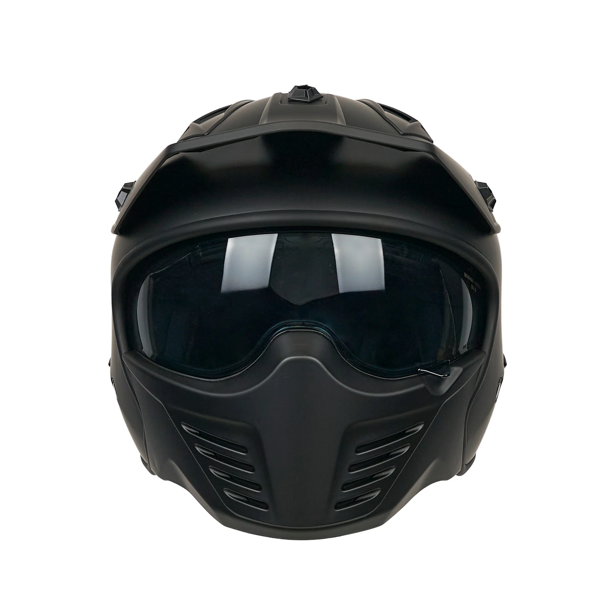 Storm 06 Matt Black Open Face Motorbike Helmet - Image 4